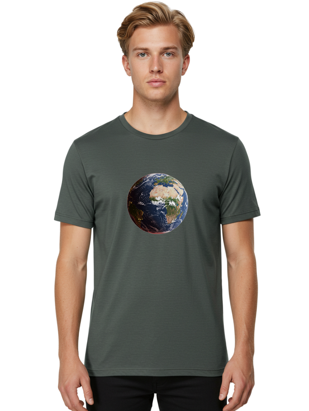 Earth-1 Men'S Graphic Tee, 100% Cotton, Comfortable Casual Summer Wear, Machine Washable, Vintage Camera, Old Camera, Antique Camera, Black Camera, Classic Photography, Photography Equipment, Nostalgic Device, Film Camera, Camera Art Bao378