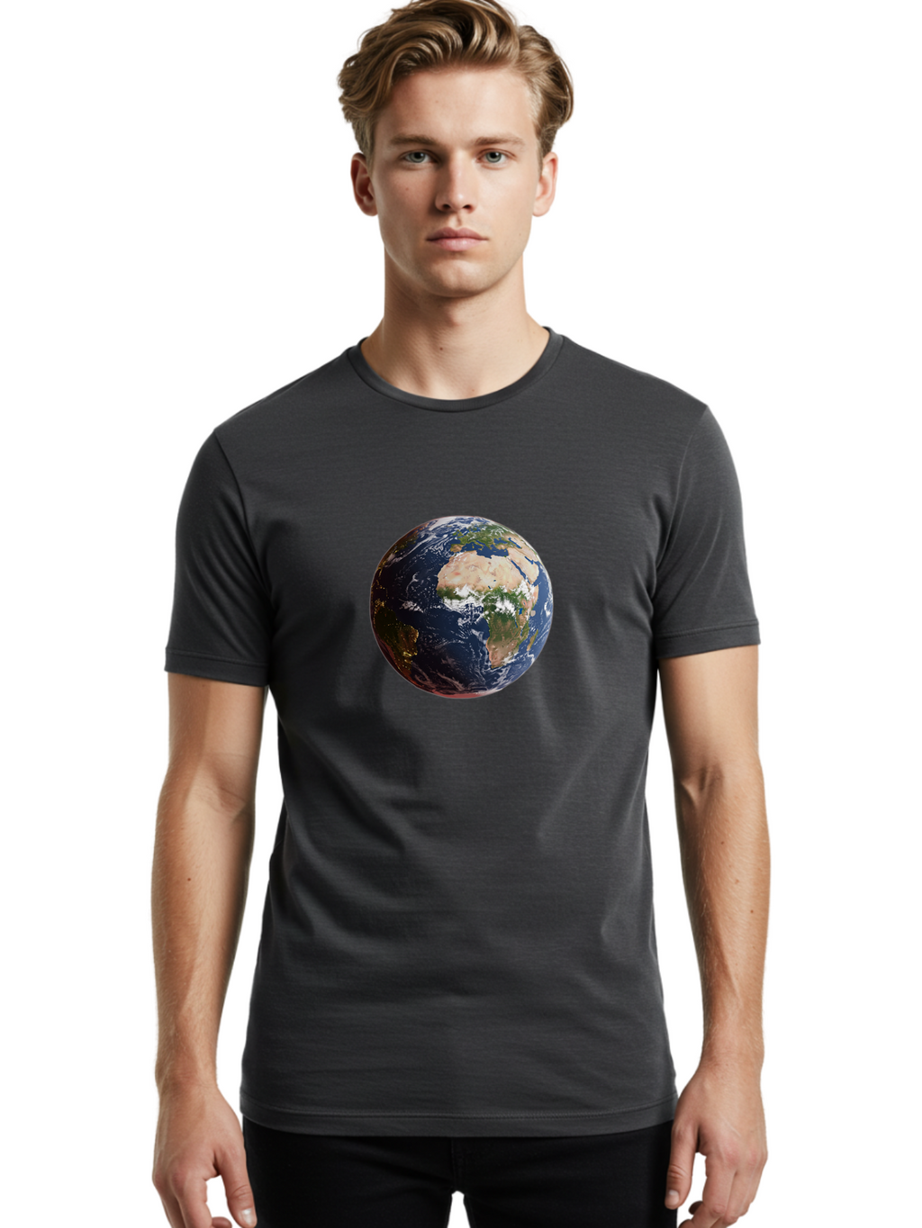 Earth-1 Men'S Graphic Tee, 100% Cotton, Comfortable Casual Summer Wear, Machine Washable, Vintage Camera, Old Camera, Antique Camera, Black Camera, Classic Photography, Photography Equipment, Nostalgic Device, Film Camera, Camera Art Bao378
