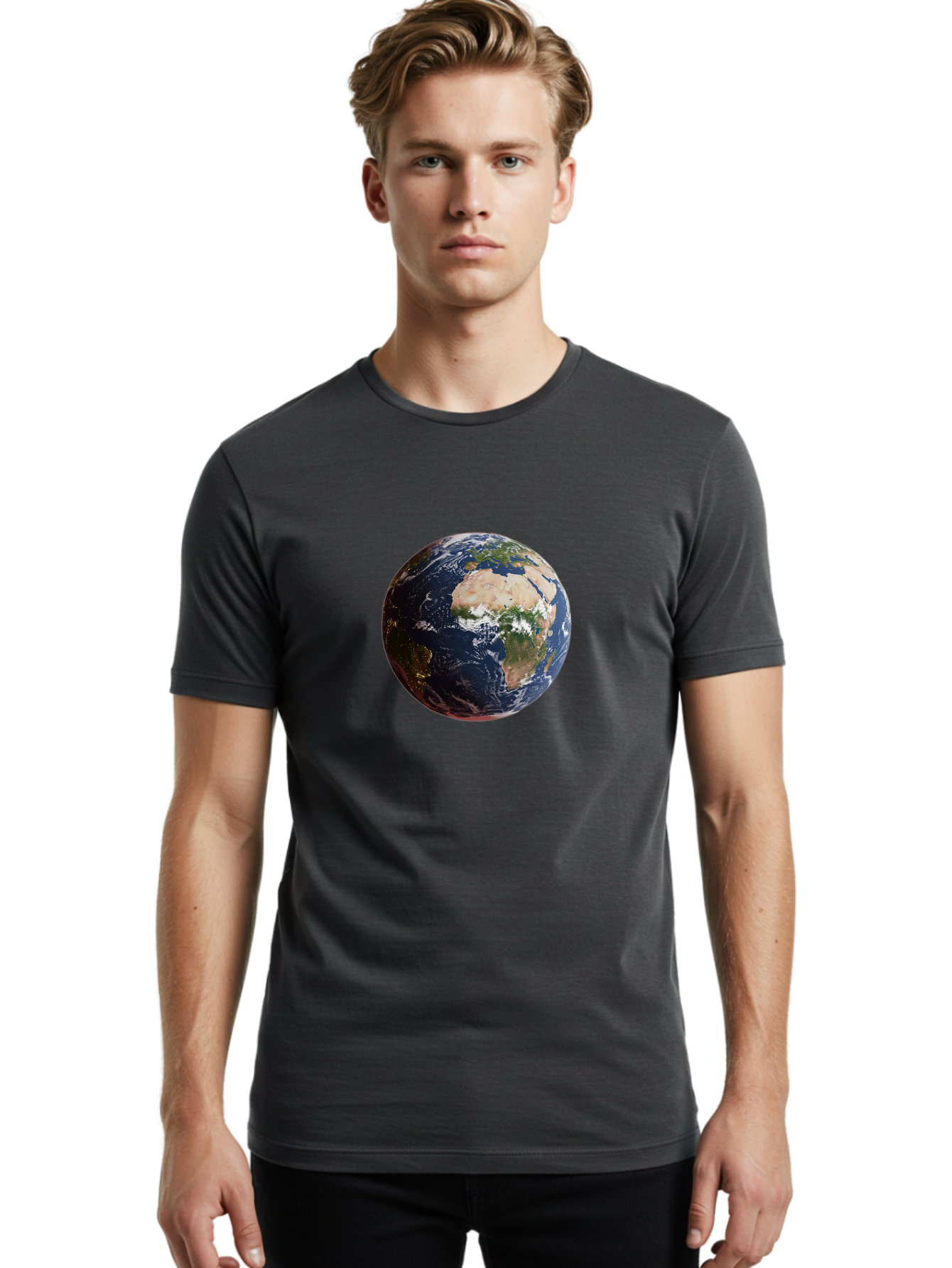 Earth-1 Men'S Graphic Tee, 100% Cotton, Comfortable Casual Summer Wear, Machine Washable, Vintage Camera, Old Camera, Antique Camera, Black Camera, Classic Photography, Photography Equipment, Nostalgic Device, Film Camera, Camera Art Bao378