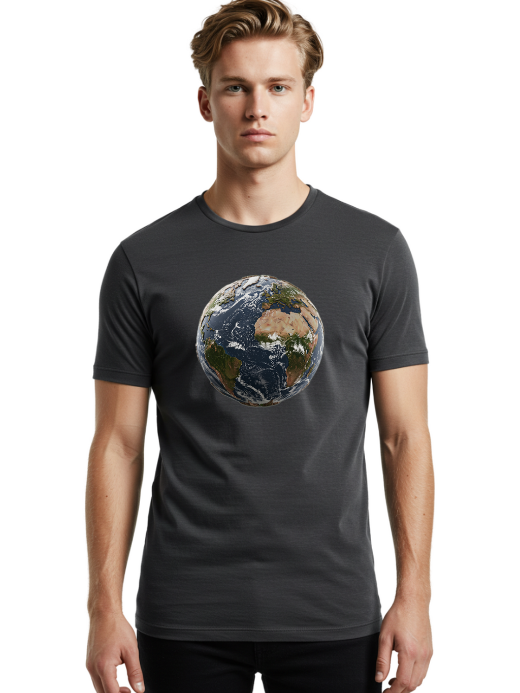 Earth-From-Space Men'S Graphic Tee, 100% Cotton, Comfortable Casual Summer Wear, Machine Washable, Vintage Camera, Old Camera, Antique Camera, Black Camera, Classic Photography, Photography Equipment, Nostalgic Device, Film Camera, Camera Art Bao383