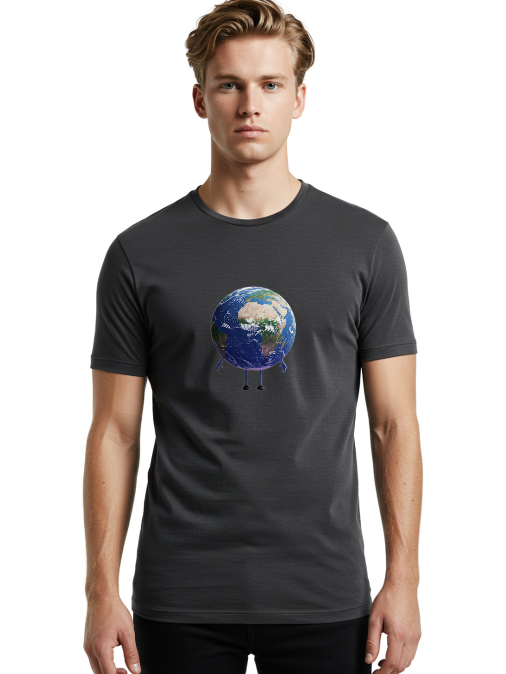 Earth Men'S Graphic Tee, 100% Cotton, Comfortable Casual Summer Wear, Machine Washable, Vintage Camera, Old Camera, Antique Camera, Black Camera, Classic Photography, Photography Equipment, Nostalgic Device, Film Camera, Camera Art Bao388