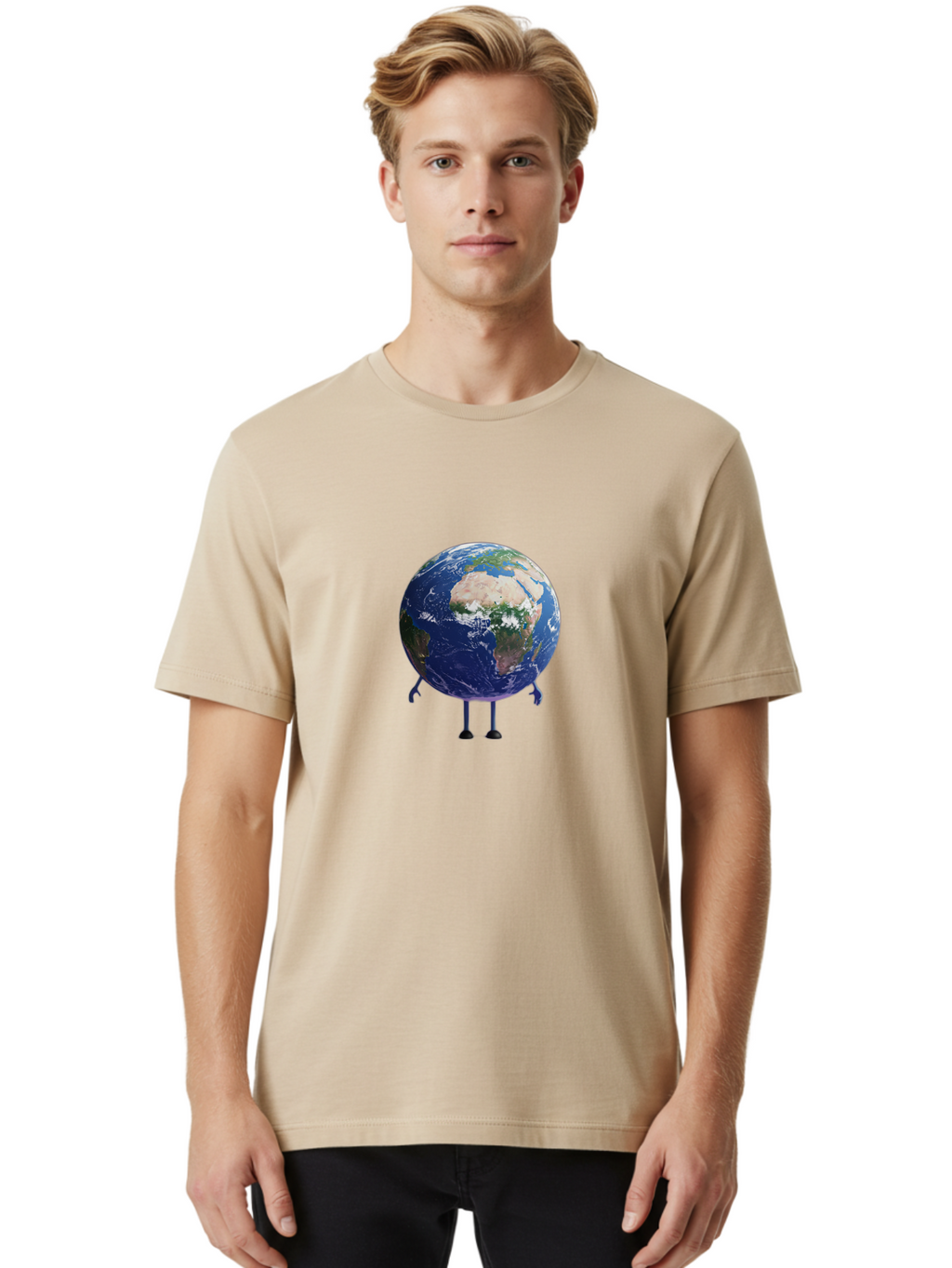 Earth Men'S Graphic Tee, 100% Cotton, Comfortable Casual Summer Wear, Machine Washable, Vintage Camera, Old Camera, Antique Camera, Black Camera, Classic Photography, Photography Equipment, Nostalgic Device, Film Camera, Camera Art Bao388
