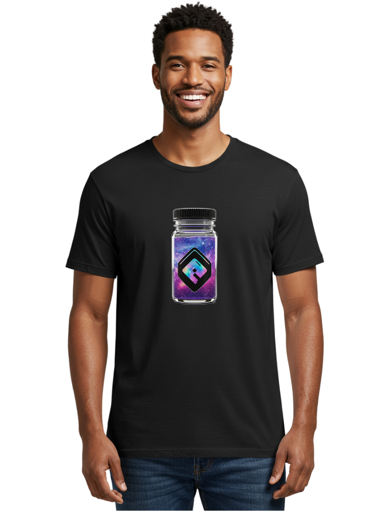 Ef-Logo-In-Jar Men'S Graphic Tee, 100% Cotton, Comfortable Casual Summer Wear, Machine Washable, Vintage Camera, Old Camera, Antique Camera, Black Camera, Classic Photography, Photography Equipment, Nostalgic Device, Film Camera, Camera Art Bao390