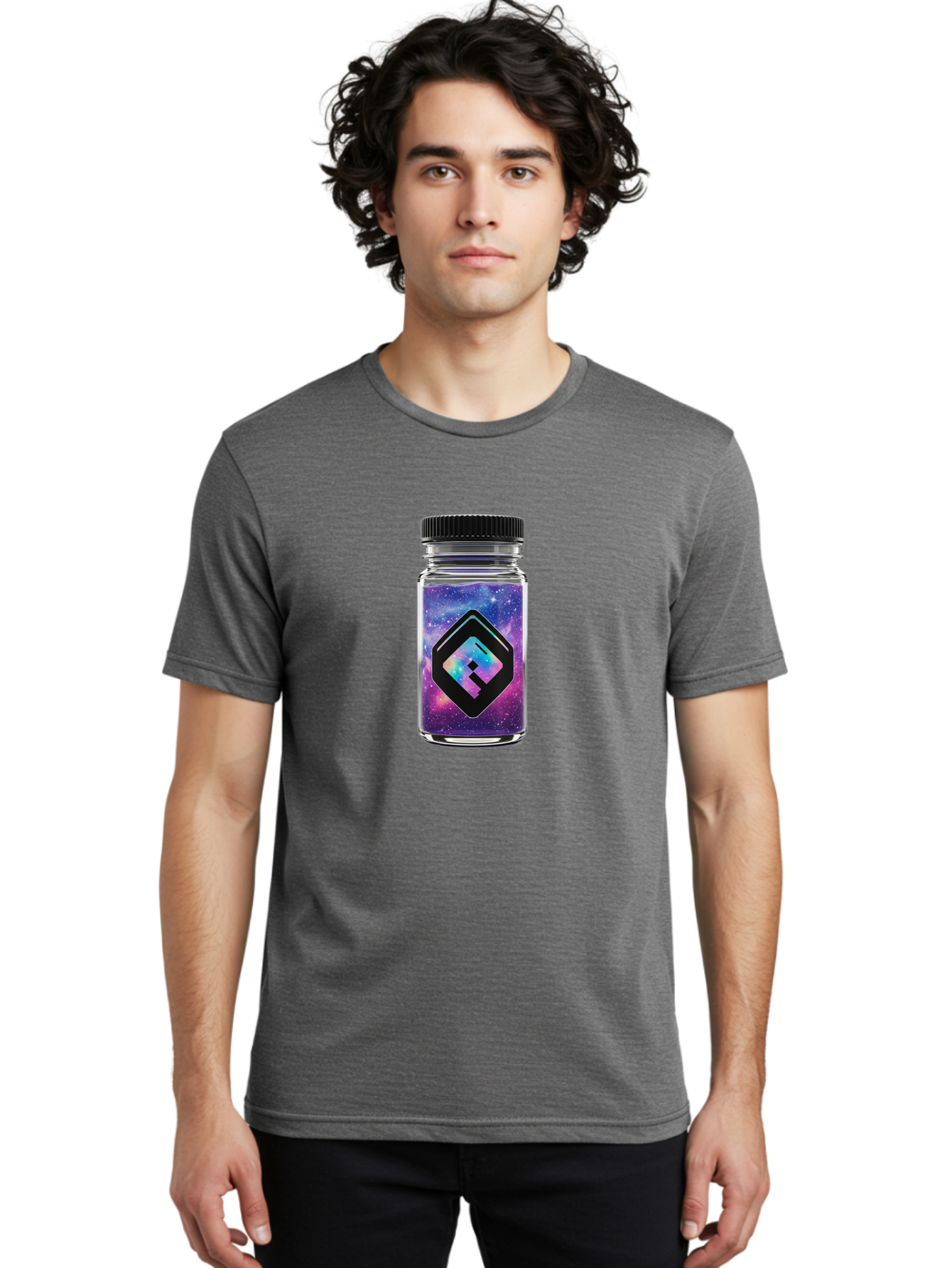 Ef-Logo-In-Jar Men'S Graphic Tee, 100% Cotton, Comfortable Casual Summer Wear, Machine Washable, Vintage Camera, Old Camera, Antique Camera, Black Camera, Classic Photography, Photography Equipment, Nostalgic Device, Film Camera, Camera Art Bao390