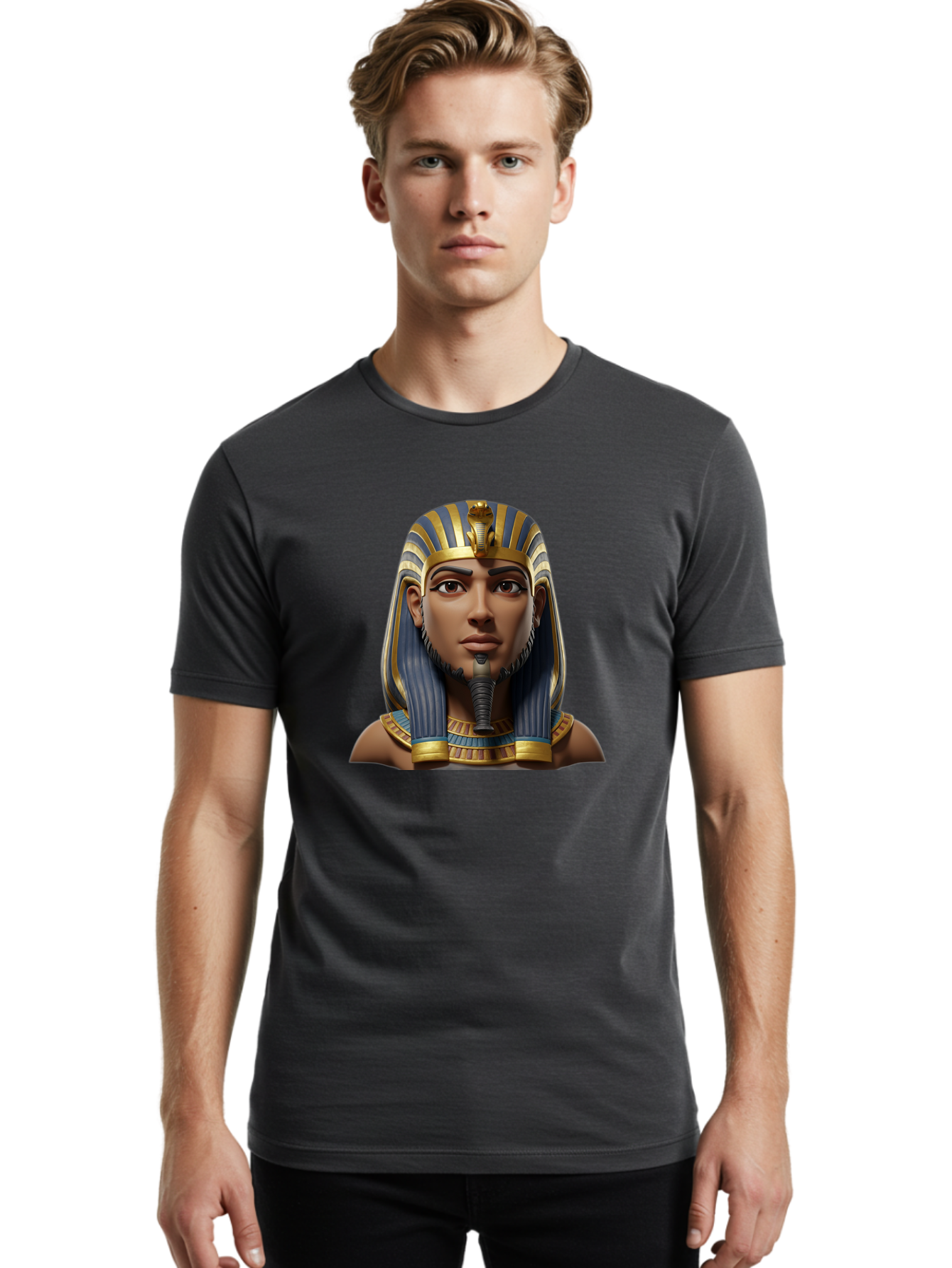 Egyptian-King Men'S Graphic Tee, 100% Cotton, Comfortable Casual Summer Wear, Machine Washable, Vintage Camera, Old Camera, Antique Camera, Black Camera, Classic Photography, Photography Equipment, Nostalgic Device, Film Camera, Camera Art Bao391
