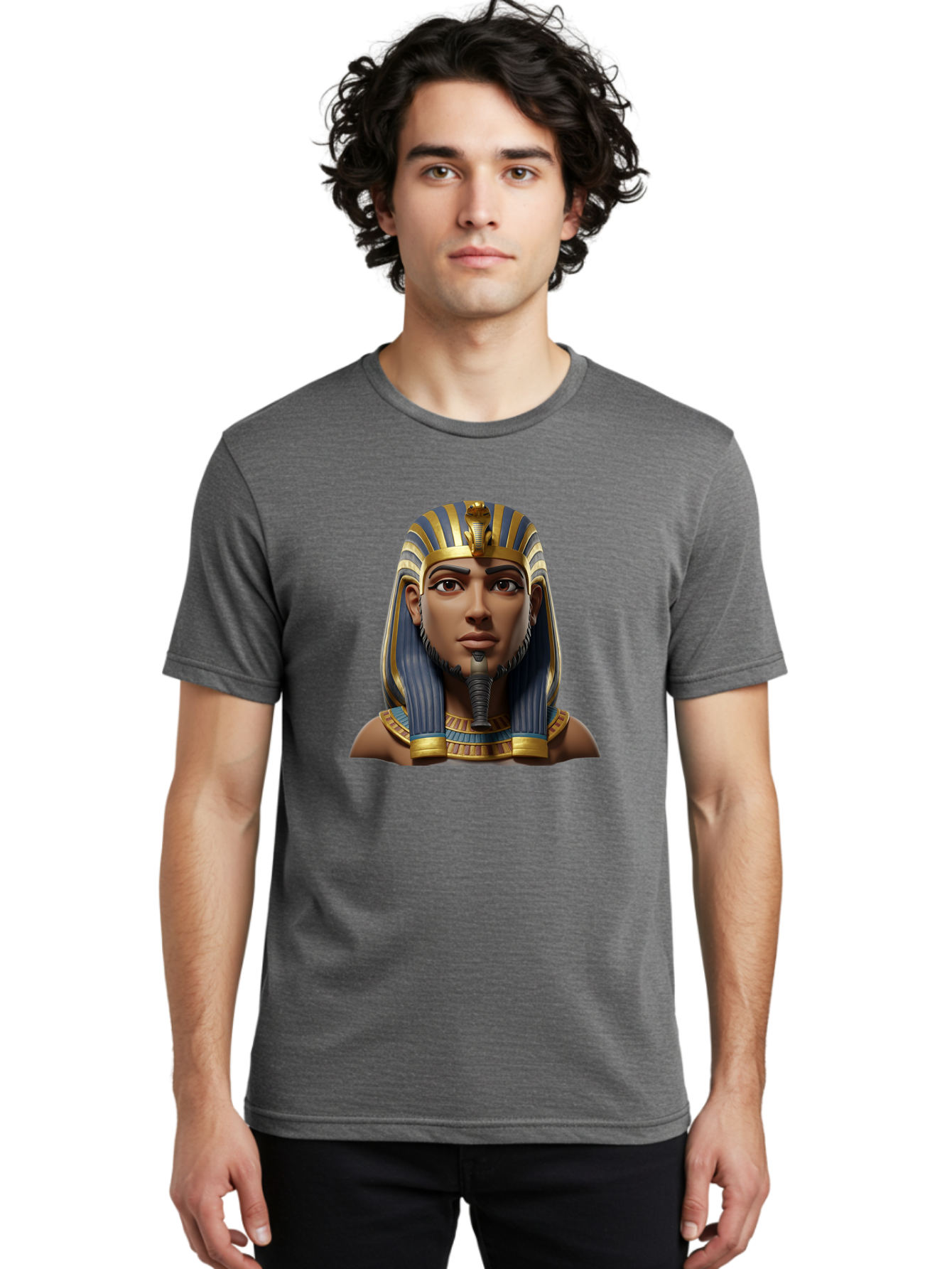 Egyptian-King Men'S Graphic Tee, 100% Cotton, Comfortable Casual Summer Wear, Machine Washable, Vintage Camera, Old Camera, Antique Camera, Black Camera, Classic Photography, Photography Equipment, Nostalgic Device, Film Camera, Camera Art Bao391
