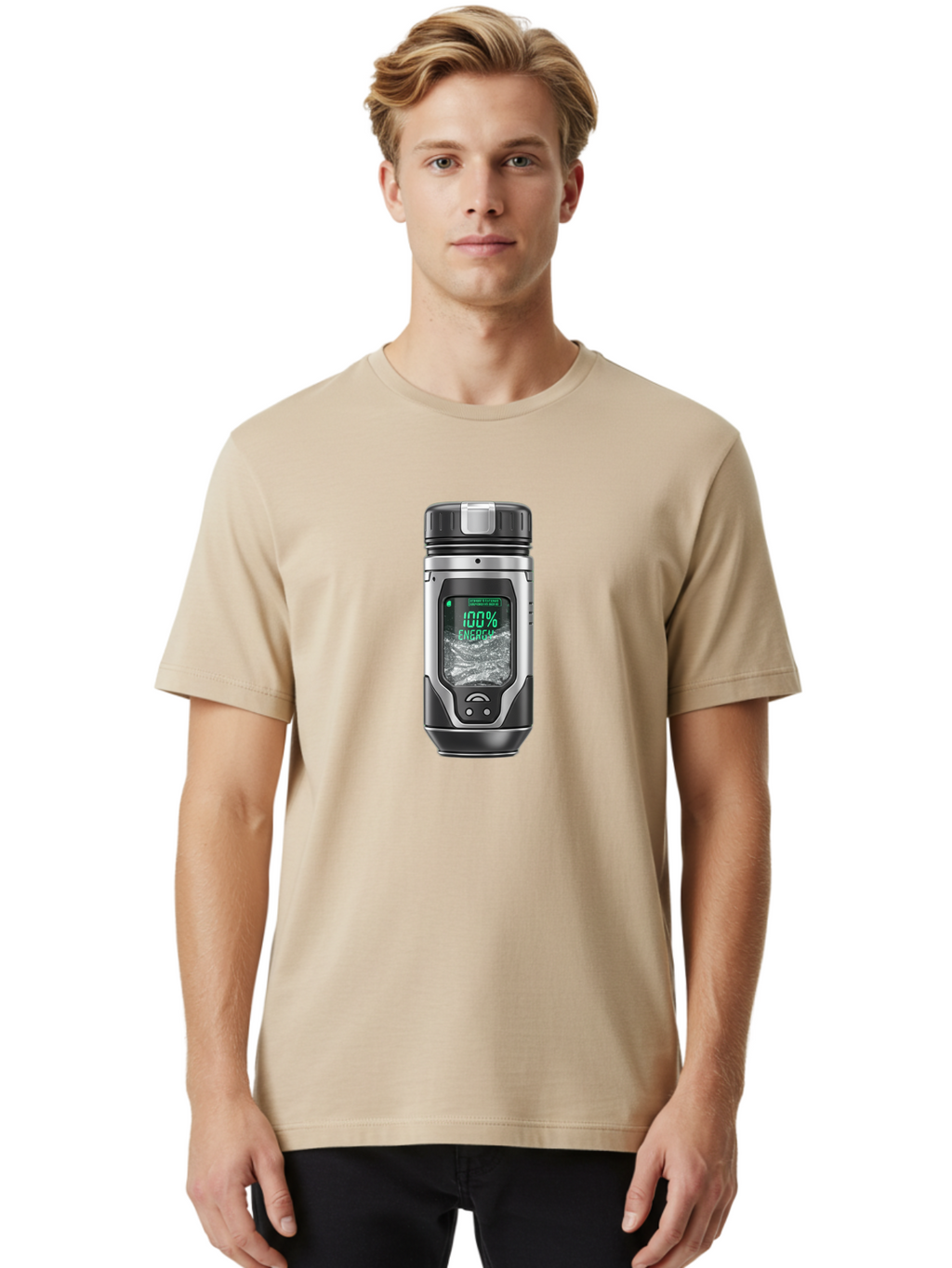 Energy-Thermos Men'S Graphic Tee, 100% Cotton, Comfortable Casual Summer Wear, Machine Washable, Vintage Camera, Old Camera, Antique Camera, Black Camera, Classic Photography, Photography Equipment, Nostalgic Device, Film Camera, Camera Art Bao394