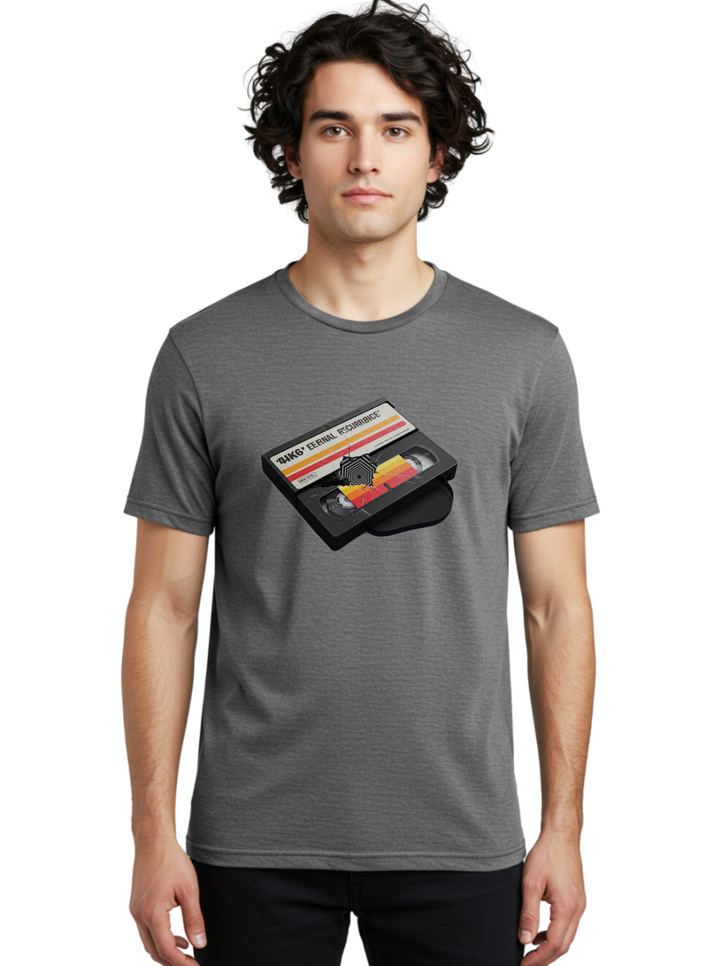 Eternal-Recurrence Men'S Graphic Tee, 100% Cotton, Comfortable Casual Summer Wear, Machine Washable, Vintage Camera, Old Camera, Antique Camera, Black Camera, Classic Photography, Photography Equipment, Nostalgic Device, Film Camera, Bao396