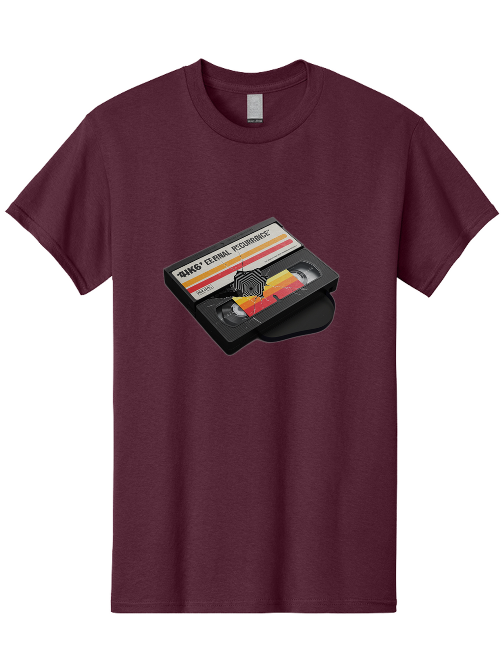 Eternal-Recurrence Men'S Graphic Tee, 100% Cotton, Comfortable Casual Summer Wear, Machine Washable, Vintage Camera, Old Camera, Antique Camera, Black Camera, Classic Photography, Photography Equipment, Nostalgic Device, Film Camera, Bao396
