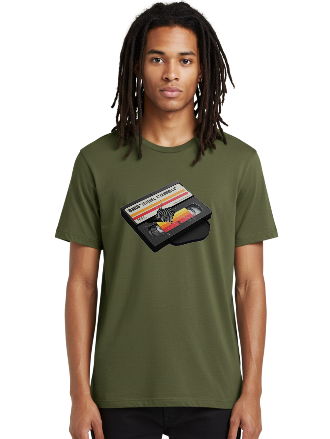 Eternal-Recurrence Men'S Graphic Tee, 100% Cotton, Comfortable Casual Summer Wear, Machine Washable, Vintage Camera, Old Camera, Antique Camera, Black Camera, Classic Photography, Photography Equipment, Nostalgic Device, Film Camera, Bao396