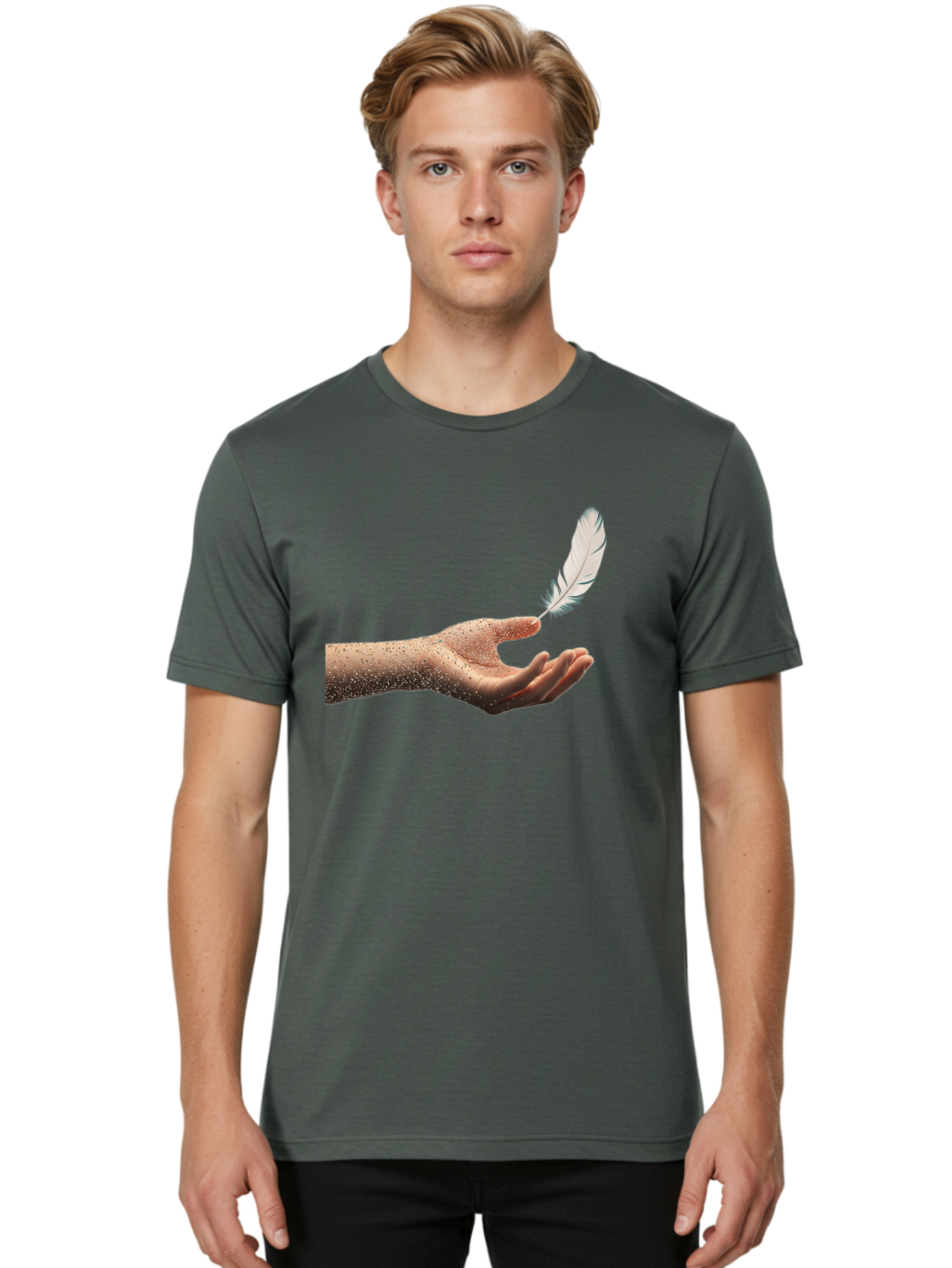 Feather-And-Hand Men'S Graphic Tee, 100% Cotton, Comfortable Casual Summer Wear, Machine Washable, Vintage Camera, Old Camera, Antique Camera, Black Camera, Classic Photography, Photography Equipment, Nostalgic Device, Film Camera, Camera Art Bao402