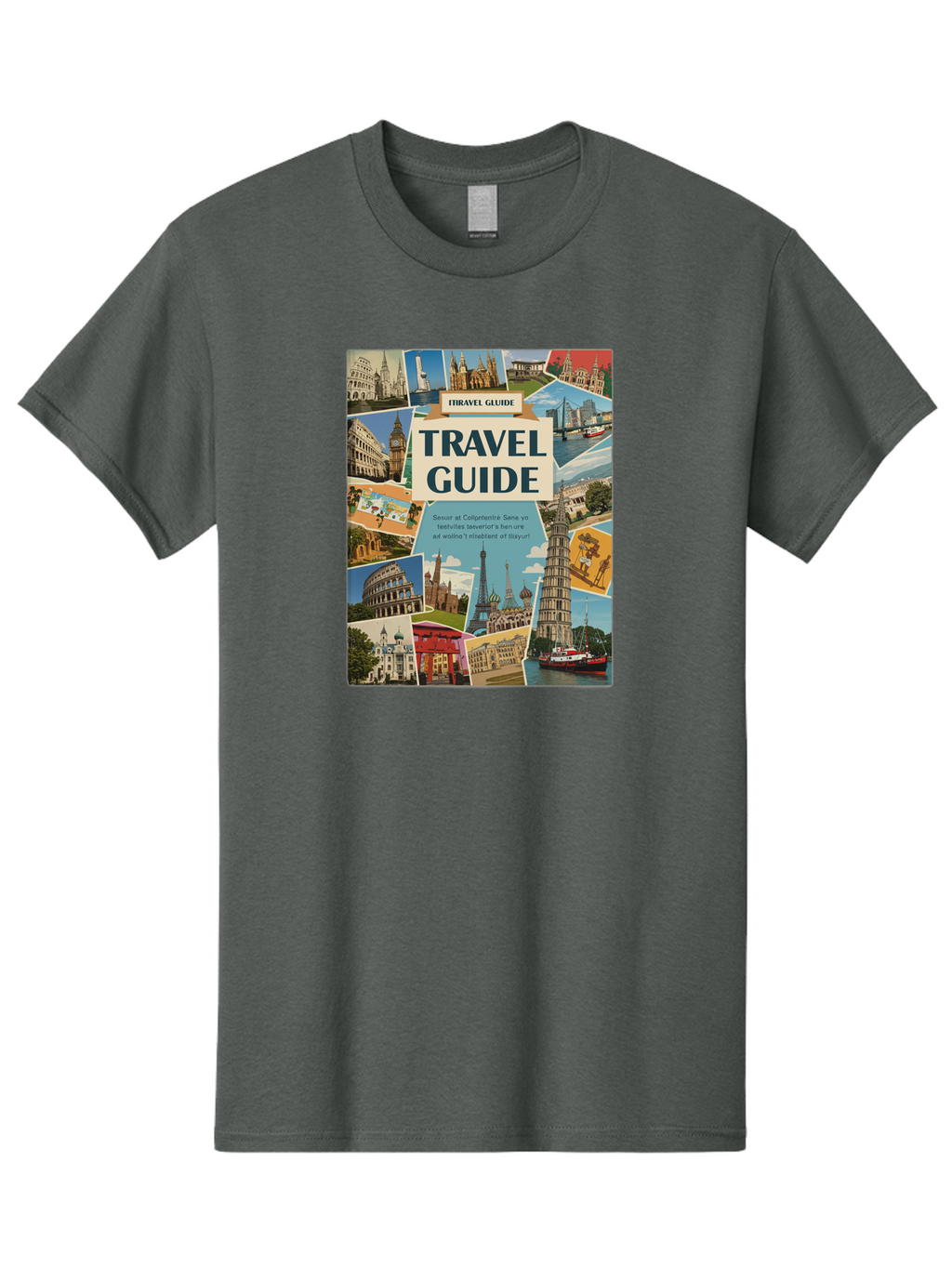 Fibtravel-Guide Men'S Graphic Tee, 100% Cotton, Comfortable Casual Summer Wear, Machine Washable, Vintage Camera, Old Camera, Antique Camera, Black Camera, Classic Photography, Photography Equipment, Nostalgic Device, Film Camera, Camera Art Bao404