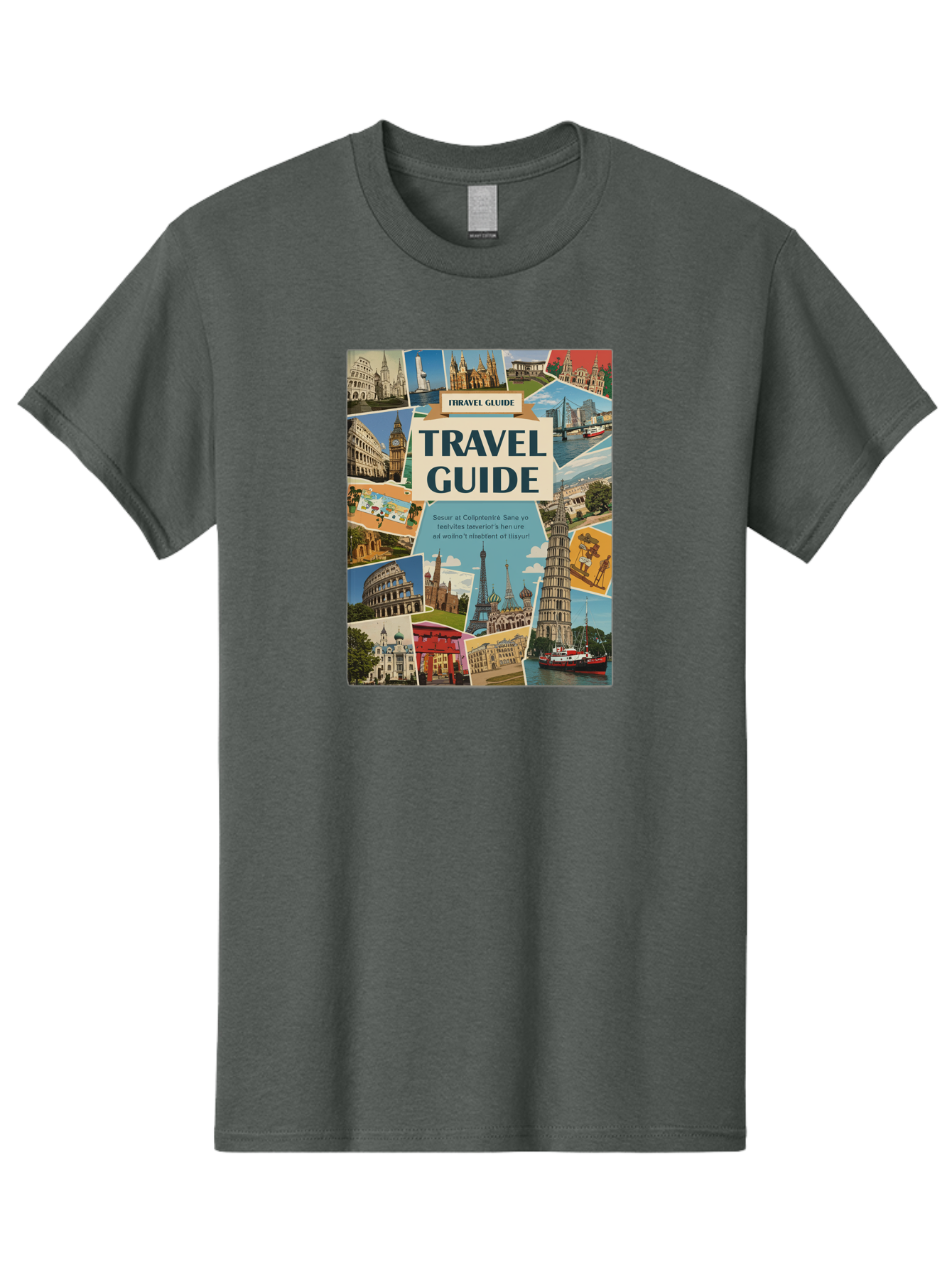 Fibtravel-Guide Men'S Graphic Tee, 100% Cotton, Comfortable Casual Summer Wear, Machine Washable, Vintage Camera, Old Camera, Antique Camera, Black Camera, Classic Photography, Photography Equipment, Nostalgic Device, Film Camera, Camera Art Bao404
