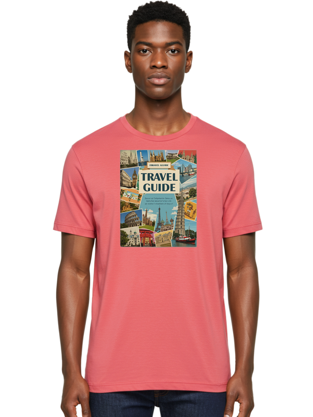 Fibtravel-Guide Men'S Graphic Tee, 100% Cotton, Comfortable Casual Summer Wear, Machine Washable, Vintage Camera, Old Camera, Antique Camera, Black Camera, Classic Photography, Photography Equipment, Nostalgic Device, Film Camera, Camera Art Bao404