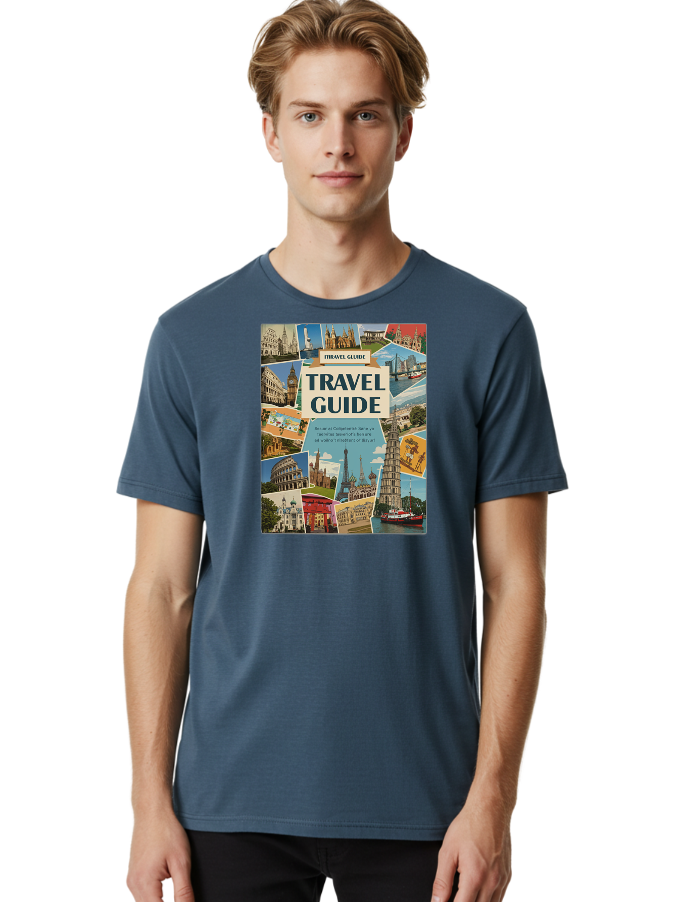 Fibtravel-Guide Men'S Graphic Tee, 100% Cotton, Comfortable Casual Summer Wear, Machine Washable, Vintage Camera, Old Camera, Antique Camera, Black Camera, Classic Photography, Photography Equipment, Nostalgic Device, Film Camera, Camera Art Bao404