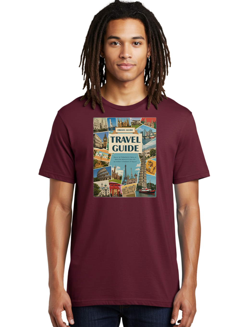 Fibtravel-Guide Men'S Graphic Tee, 100% Cotton, Comfortable Casual Summer Wear, Machine Washable, Vintage Camera, Old Camera, Antique Camera, Black Camera, Classic Photography, Photography Equipment, Nostalgic Device, Film Camera, Camera Art Bao404