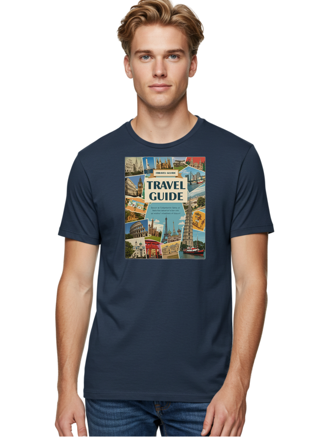 Fibtravel-Guide Men'S Graphic Tee, 100% Cotton, Comfortable Casual Summer Wear, Machine Washable, Vintage Camera, Old Camera, Antique Camera, Black Camera, Classic Photography, Photography Equipment, Nostalgic Device, Film Camera, Camera Art Bao404