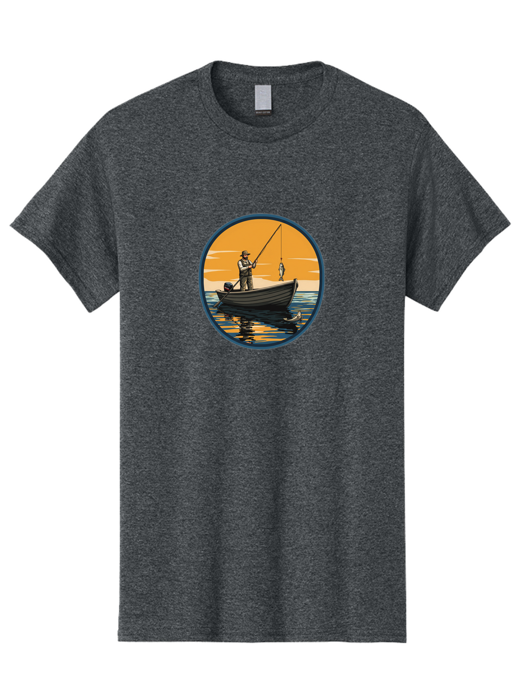 Fisherman-1 Men'S Graphic Tee, 100% Cotton, Comfortable Casual Summer Wear, Machine Washable, Vintage Camera, Old Camera, Antique Camera, Black Camera, Classic Photography, Photography Equipment, Nostalgic Device, Film Camera, Camera Art Bao406