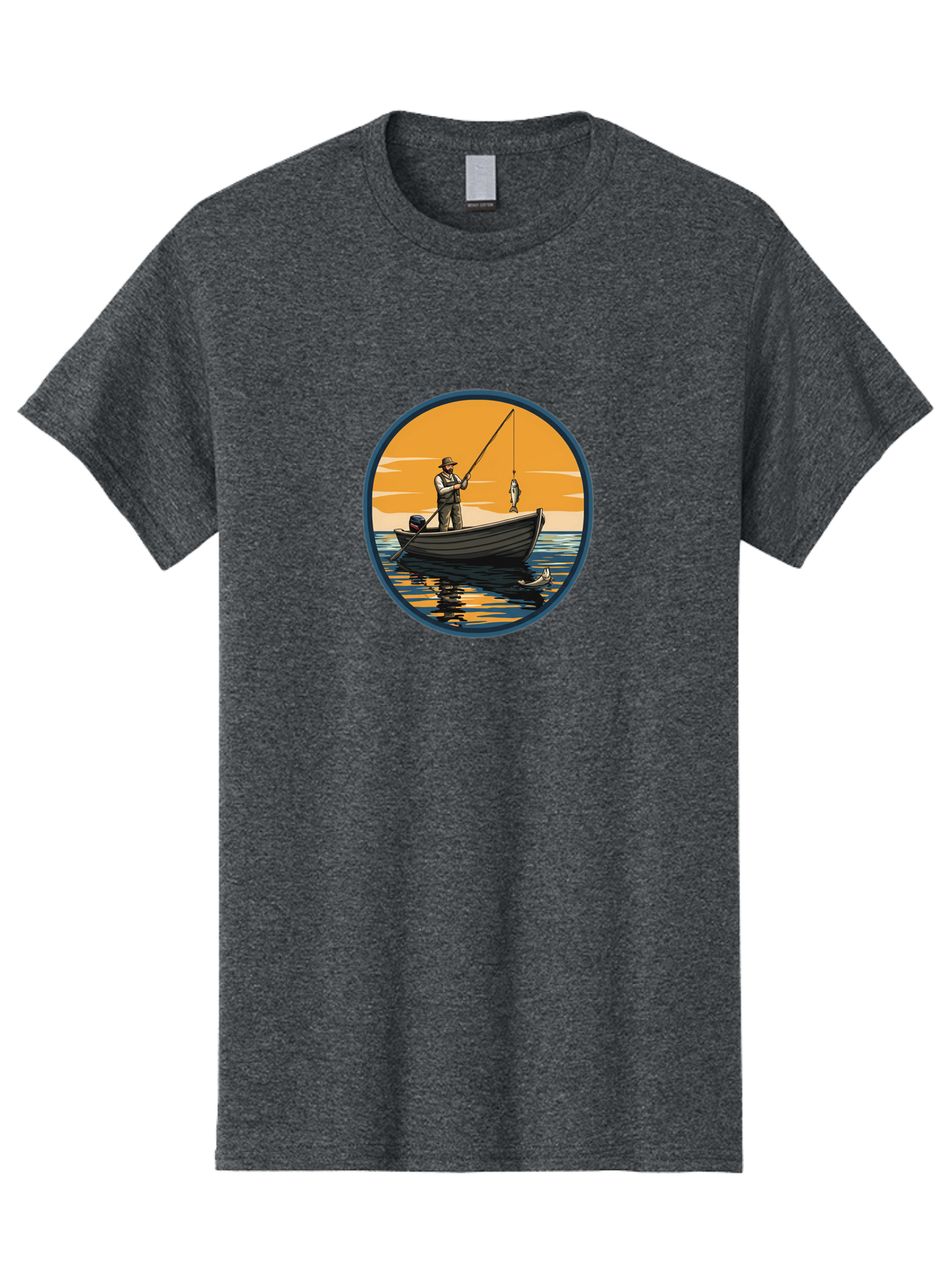 Fisherman-1 Men'S Graphic Tee, 100% Cotton, Comfortable Casual Summer Wear, Machine Washable, Vintage Camera, Old Camera, Antique Camera, Black Camera, Classic Photography, Photography Equipment, Nostalgic Device, Film Camera, Camera Art Bao406