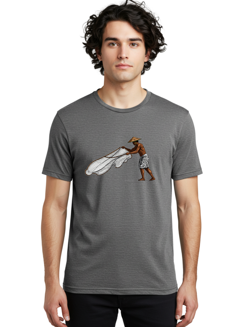Fisherman-With-Net Men'S Graphic Tee, 100% Cotton, Comfortable Casual Summer Wear, Machine Washable, Vintage Camera, Old Camera, Antique Camera, Black Camera, Classic Photography, Photography Equipment, Nostalgic Device, Film Camera, Bao411