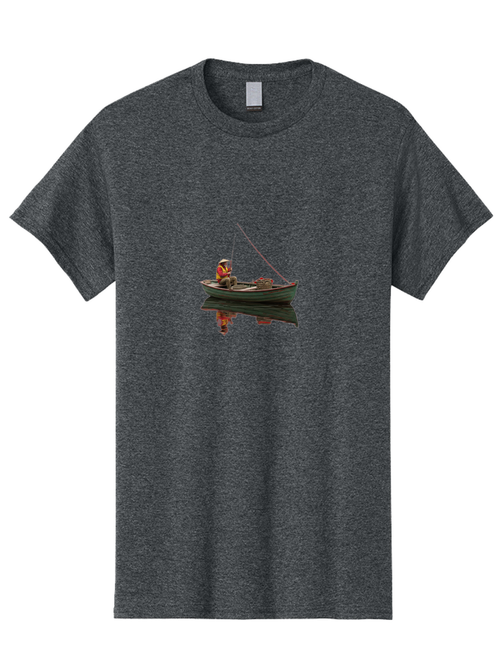 Fisherman Men'S Graphic Tee, 100% Cotton, Comfortable Casual Summer Wear, Machine Washable, Vintage Camera, Old Camera, Antique Camera, Black Camera, Classic Photography, Photography Equipment, Nostalgic Device, Film Camera, Camera Art Bao412