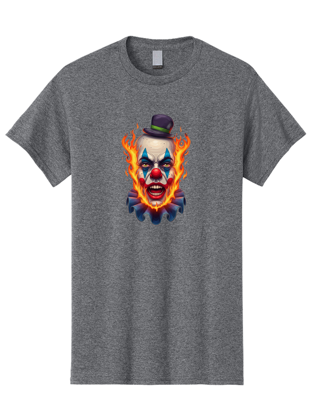 Flaming-Clown-Portrait Men'S Graphic Tee, 100% Cotton, Comfortable Casual Summer Wear, Machine Washable, Vintage Camera, Old Camera, Antique Camera, Black Camera, Classic Photography, Photography Equipment, Nostalgic Device, Film Camera, Bao414