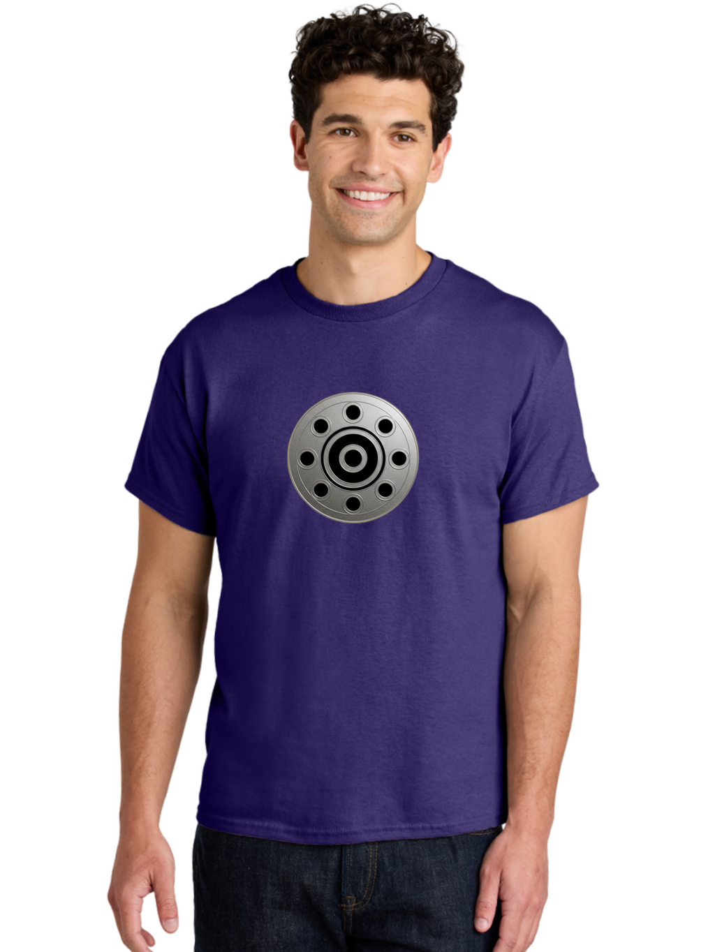 Flange-Bearing Men'S Graphic Tee, 100% Cotton, Comfortable Casual Summer Wear, Machine Washable, Vintage Camera, Old Camera, Antique Camera, Black Camera, Classic Photography, Photography Equipment, Nostalgic Device, Film Camera, Camera Art Bao415
