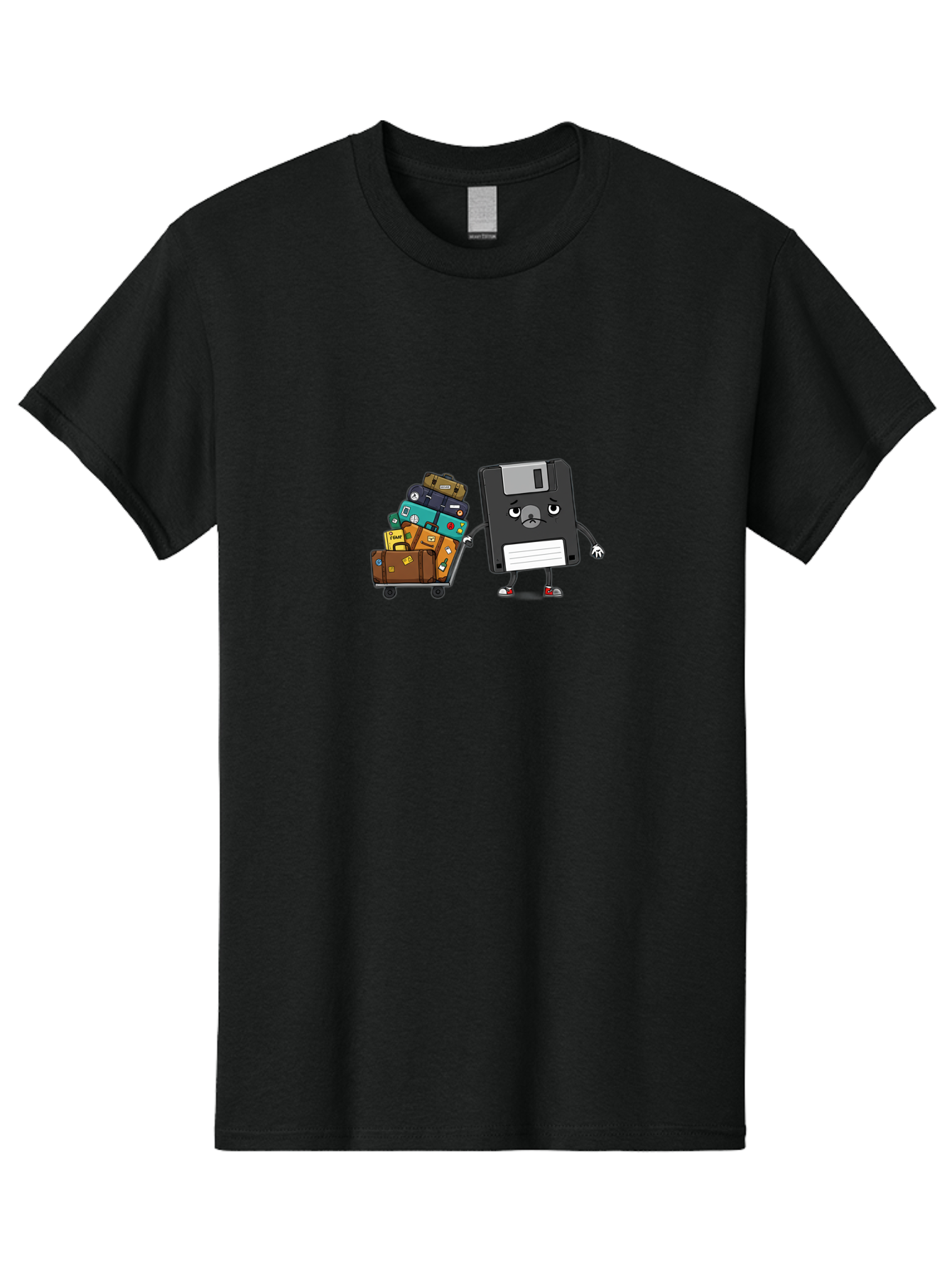 Floppy-Disk-1 Men'S Graphic Tee, 100% Cotton, Comfortable Casual Summer Wear, Machine Washable, Vintage Camera, Old Camera, Antique Camera, Black Camera, Classic Photography, Photography Equipment, Nostalgic Device, Film Camera, Camera Art Bao416