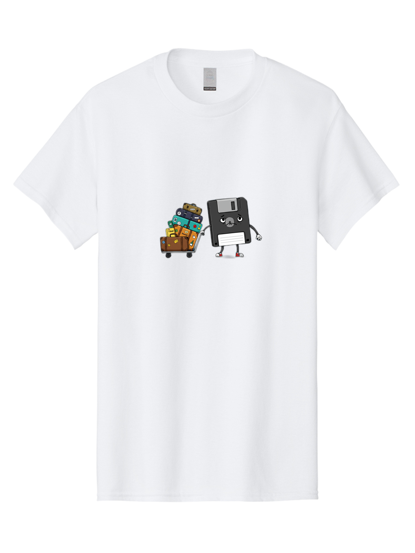 Floppy-Disk-1 Men'S Graphic Tee, 100% Cotton, Comfortable Casual Summer Wear, Machine Washable, Vintage Camera, Old Camera, Antique Camera, Black Camera, Classic Photography, Photography Equipment, Nostalgic Device, Film Camera, Camera Art Bao416