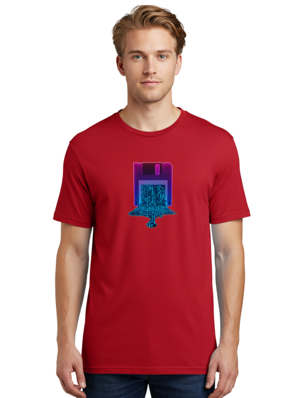 Floppy-Disk-3 Men'S Graphic Tee, 100% Cotton, Comfortable Casual Summer Wear, Machine Washable, Vintage Camera, Old Camera, Antique Camera, Black Camera, Classic Photography, Photography Equipment, Nostalgic Device, Film Camera, Camera Art Bao418