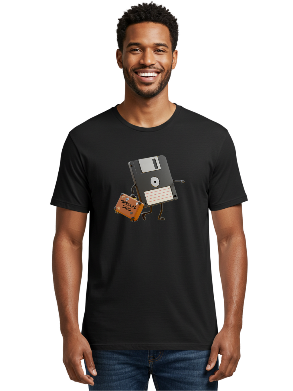 Floppy-Disk Men'S Graphic Tee, 100% Cotton, Comfortable Casual Summer Wear, Machine Washable, Vintage Camera, Old Camera, Antique Camera, Black Camera, Classic Photography, Photography Equipment, Nostalgic Device, Film Camera, Camera Art Bao427