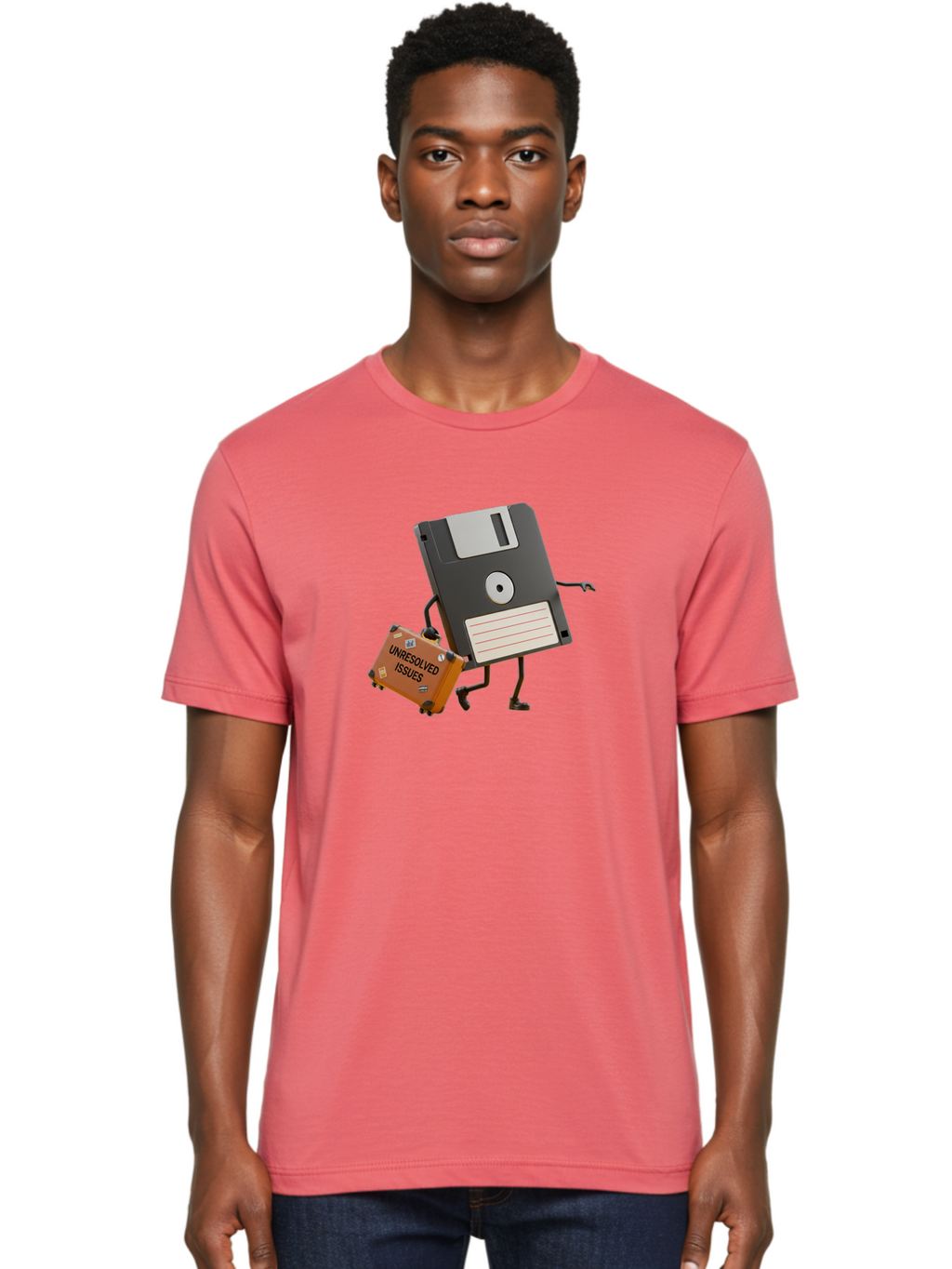Floppy-Disk Men'S Graphic Tee, 100% Cotton, Comfortable Casual Summer Wear, Machine Washable, Vintage Camera, Old Camera, Antique Camera, Black Camera, Classic Photography, Photography Equipment, Nostalgic Device, Film Camera, Camera Art Bao427