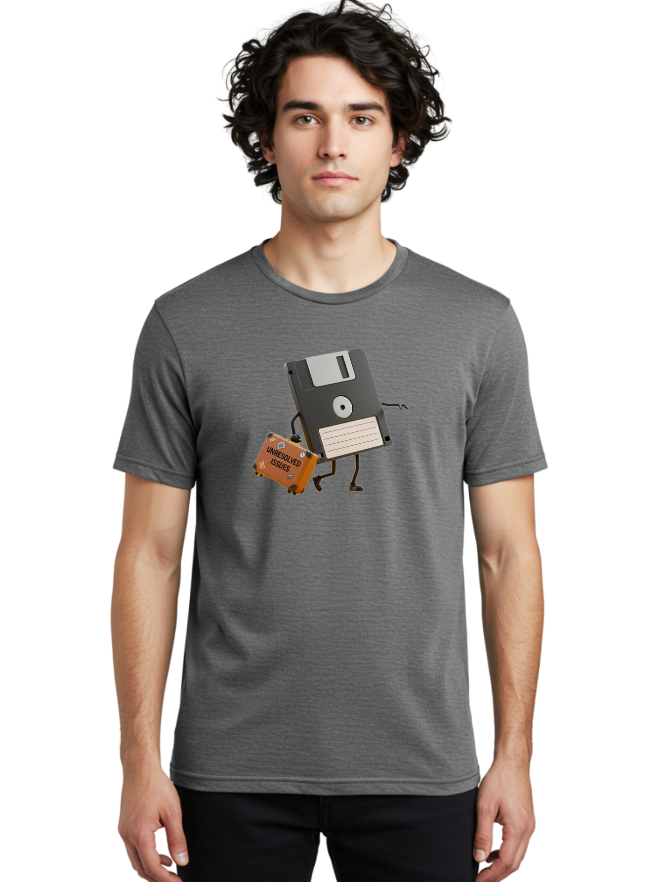 Floppy-Disk Men'S Graphic Tee, 100% Cotton, Comfortable Casual Summer Wear, Machine Washable, Vintage Camera, Old Camera, Antique Camera, Black Camera, Classic Photography, Photography Equipment, Nostalgic Device, Film Camera, Camera Art Bao427
