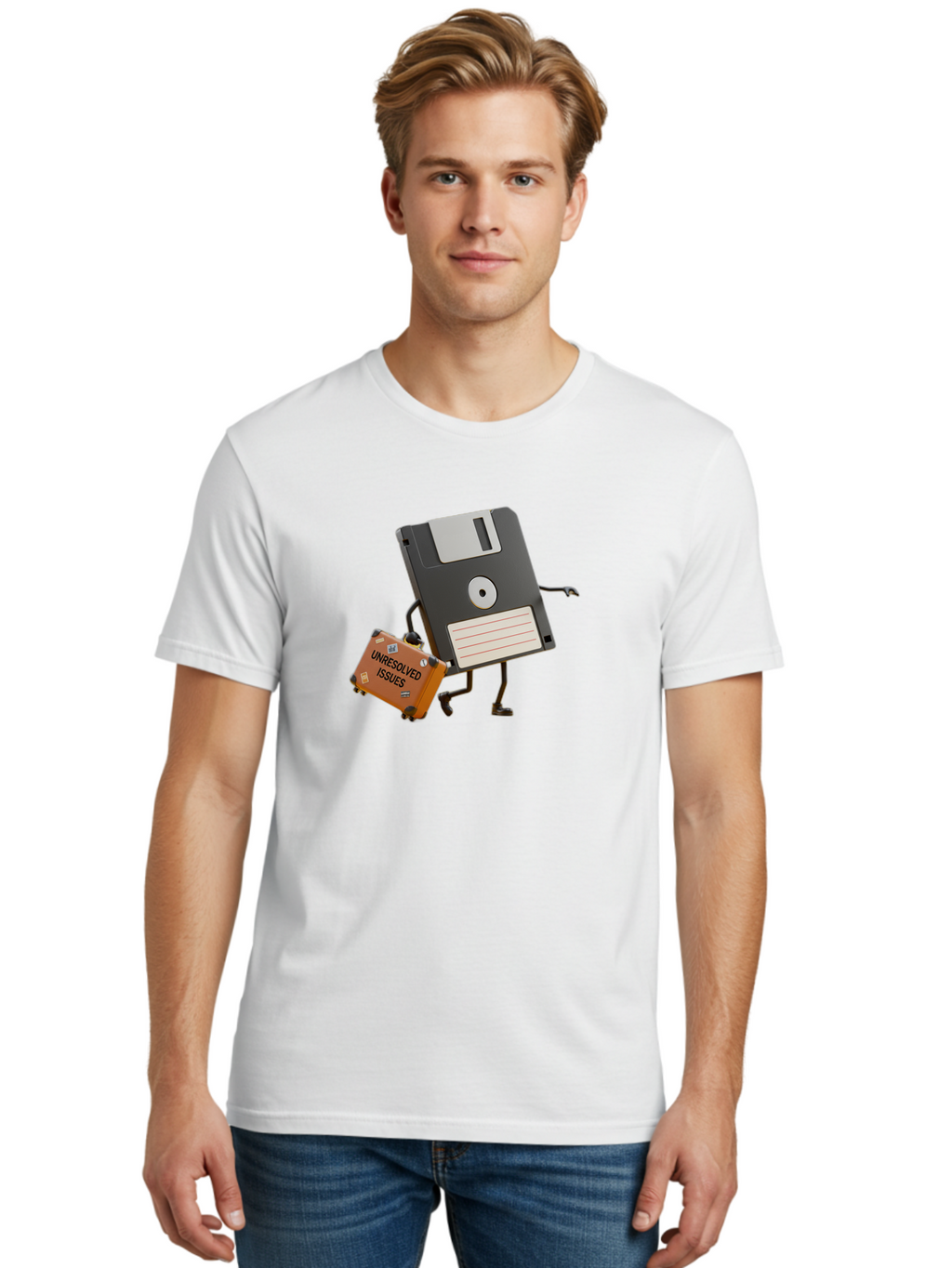Floppy-Disk Men'S Graphic Tee, 100% Cotton, Comfortable Casual Summer Wear, Machine Washable, Vintage Camera, Old Camera, Antique Camera, Black Camera, Classic Photography, Photography Equipment, Nostalgic Device, Film Camera, Camera Art Bao427