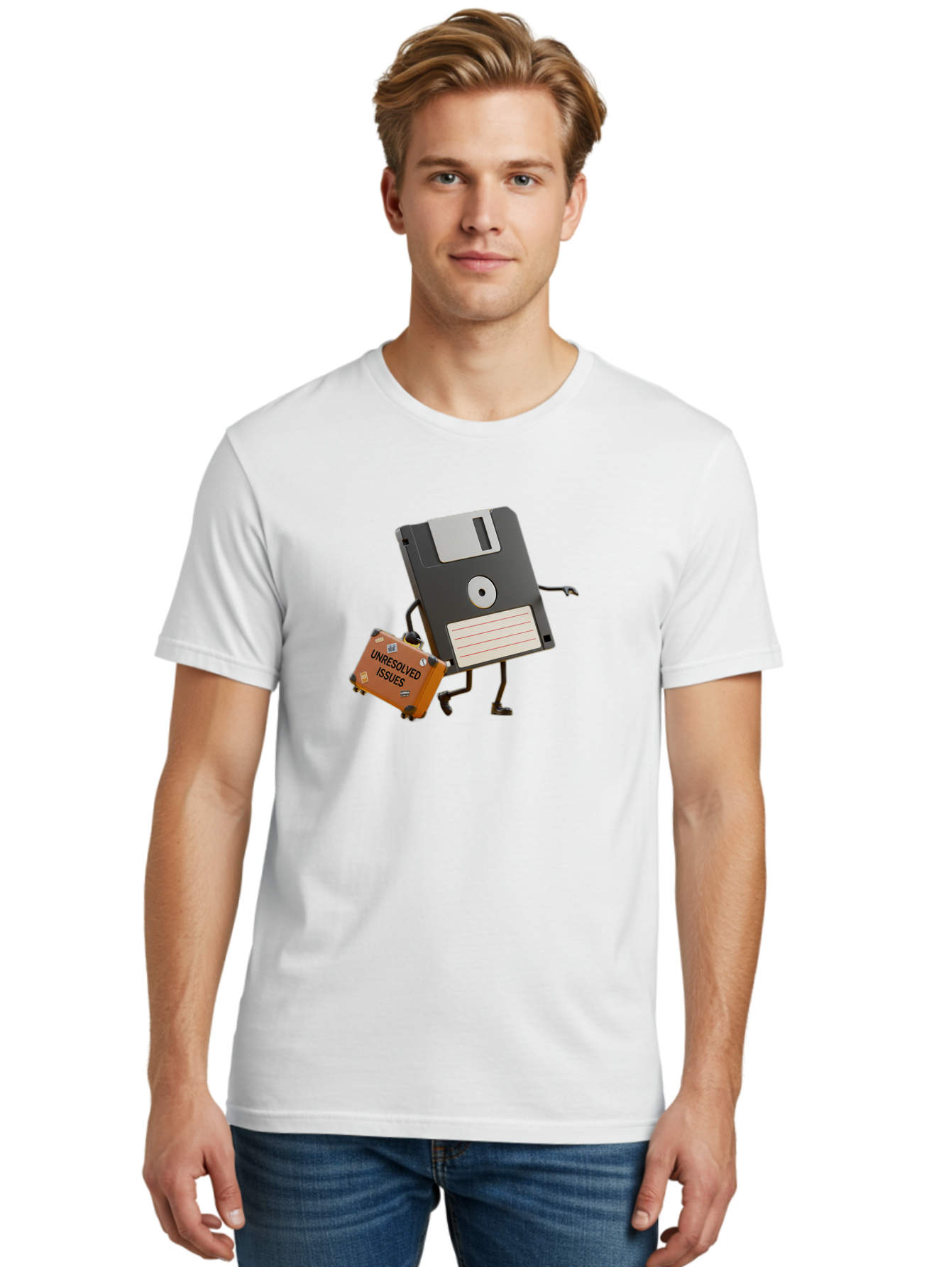 Floppy-Disk Men'S Graphic Tee, 100% Cotton, Comfortable Casual Summer Wear, Machine Washable, Vintage Camera, Old Camera, Antique Camera, Black Camera, Classic Photography, Photography Equipment, Nostalgic Device, Film Camera, Camera Art Bao427