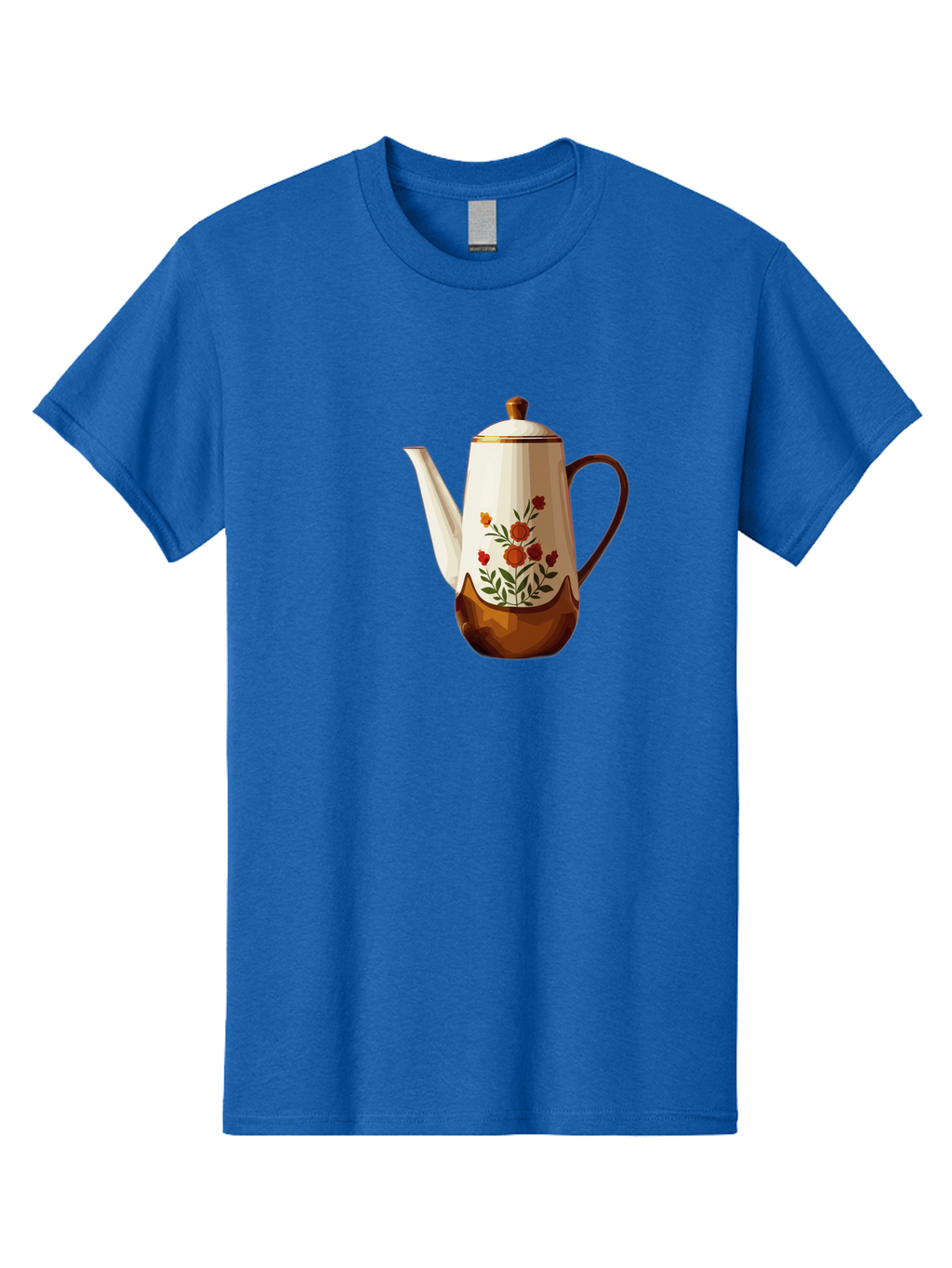 Floral-Coffee-Pot Men'S Graphic Tee, 100% Cotton, Comfortable Casual Summer Wear, Machine Washable, Vintage Camera, Old Camera, Antique Camera, Black Camera, Classic Photography, Photography Equipment, Nostalgic Device, Film Camera, Camera Art Bao428