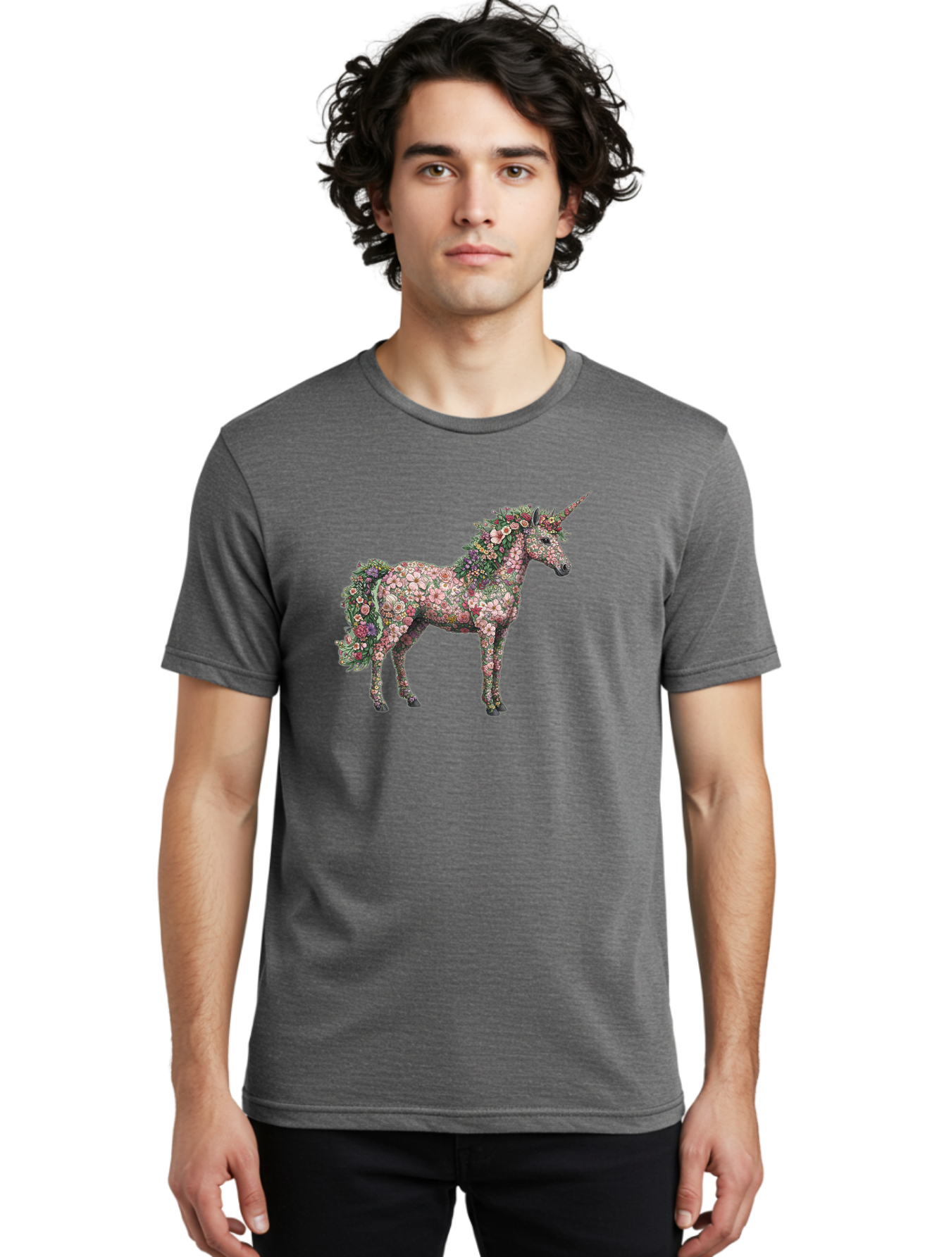 Floral-Unicorn Men'S Graphic Tee, 100% Cotton, Comfortable Casual Summer Wear, Machine Washable, Vintage Camera, Old Camera, Antique Camera, Black Camera, Classic Photography, Photography Equipment, Nostalgic Device, Film Camera, Camera Art Bao429
