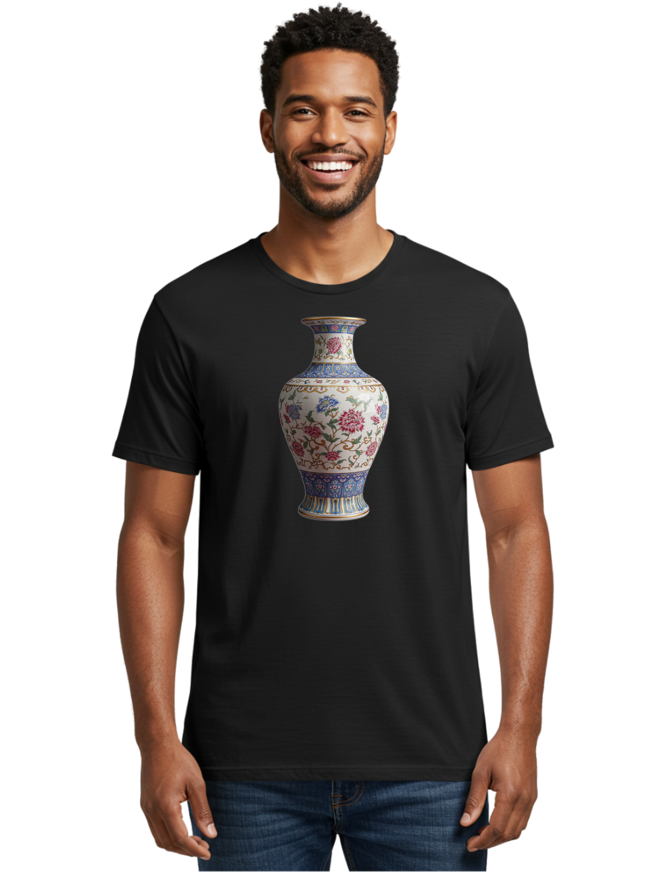 Floral-Vase Men'S Graphic Tee, 100% Cotton, Comfortable Casual Summer Wear, Machine Washable, Vintage Camera, Old Camera, Antique Camera, Black Camera, Classic Photography, Photography Equipment, Nostalgic Device, Film Camera, Camera Art Bao430