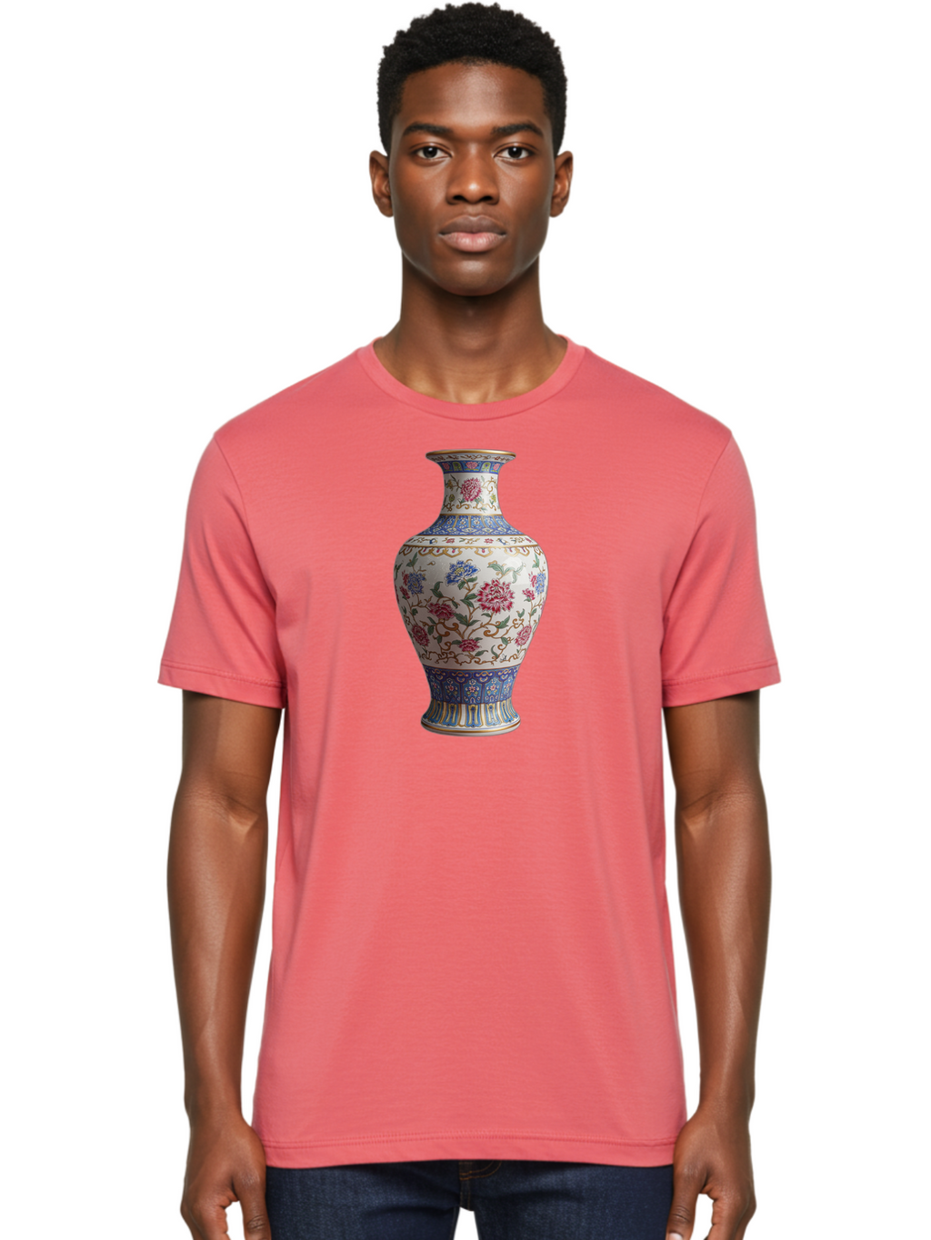 Floral-Vase Men'S Graphic Tee, 100% Cotton, Comfortable Casual Summer Wear, Machine Washable, Vintage Camera, Old Camera, Antique Camera, Black Camera, Classic Photography, Photography Equipment, Nostalgic Device, Film Camera, Camera Art Bao430
