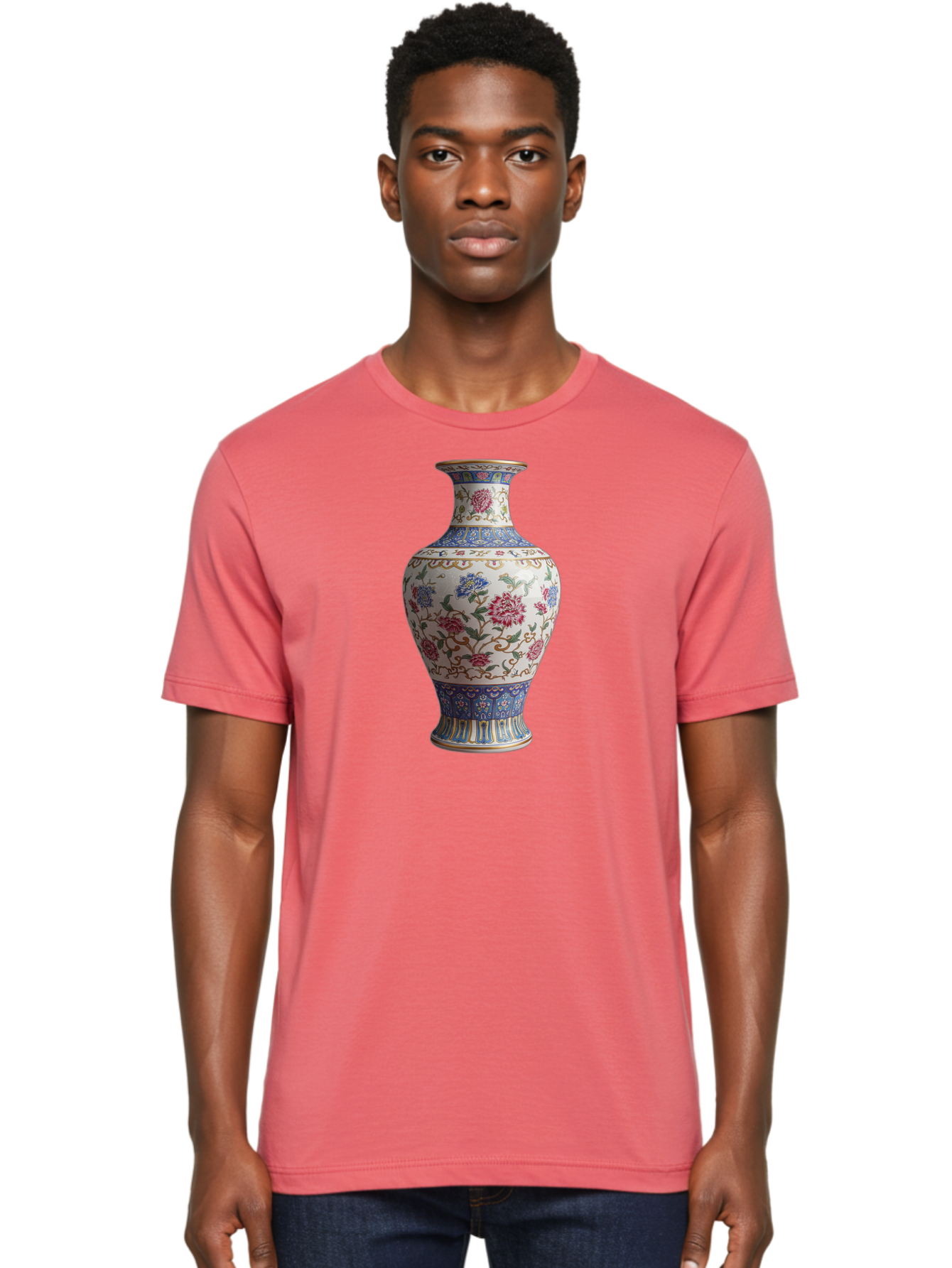 Floral-Vase Men'S Graphic Tee, 100% Cotton, Comfortable Casual Summer Wear, Machine Washable, Vintage Camera, Old Camera, Antique Camera, Black Camera, Classic Photography, Photography Equipment, Nostalgic Device, Film Camera, Camera Art Bao430