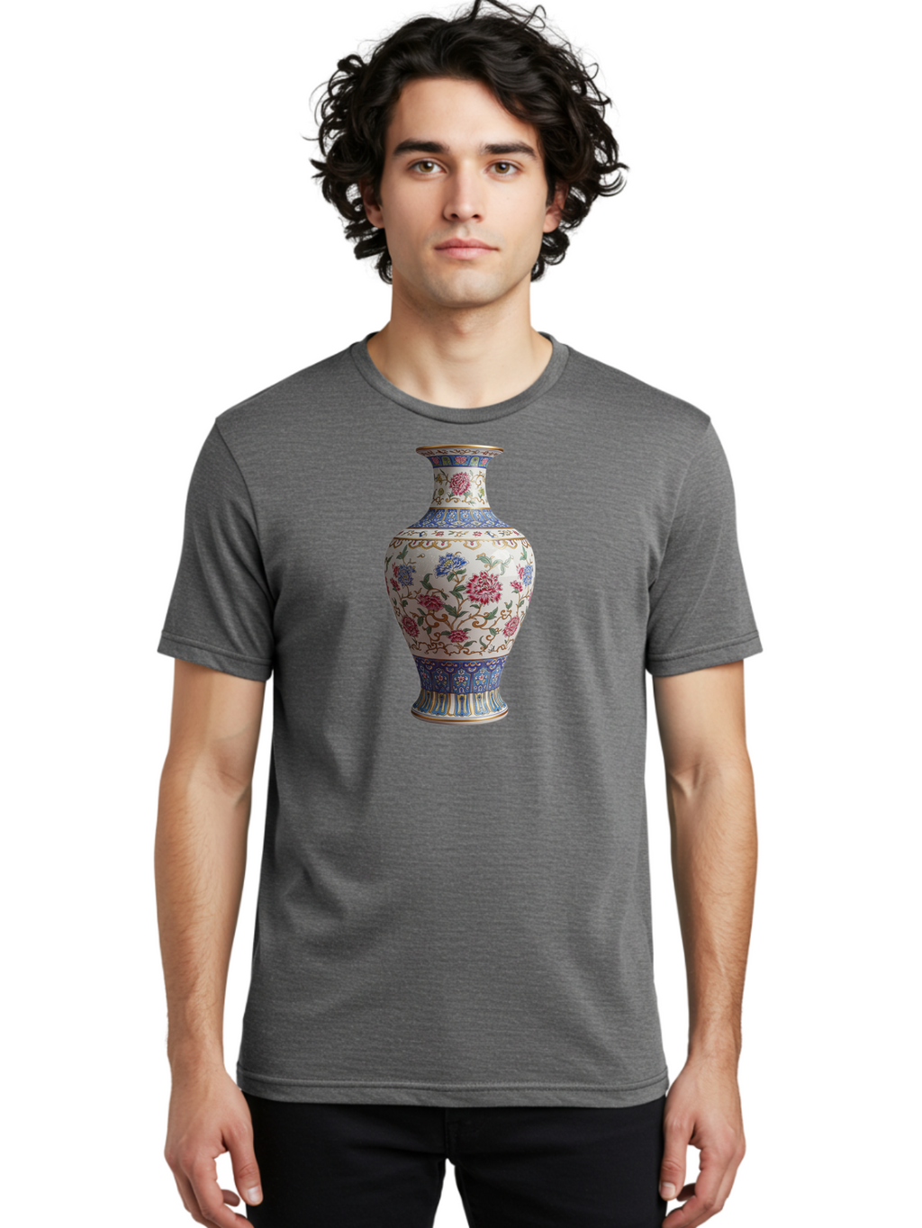 Floral-Vase Men'S Graphic Tee, 100% Cotton, Comfortable Casual Summer Wear, Machine Washable, Vintage Camera, Old Camera, Antique Camera, Black Camera, Classic Photography, Photography Equipment, Nostalgic Device, Film Camera, Camera Art Bao430