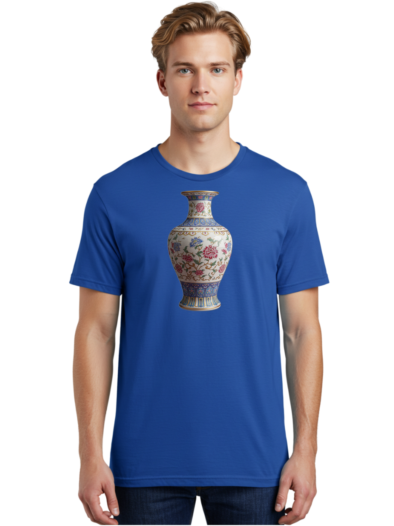 Floral-Vase Men'S Graphic Tee, 100% Cotton, Comfortable Casual Summer Wear, Machine Washable, Vintage Camera, Old Camera, Antique Camera, Black Camera, Classic Photography, Photography Equipment, Nostalgic Device, Film Camera, Camera Art Bao430