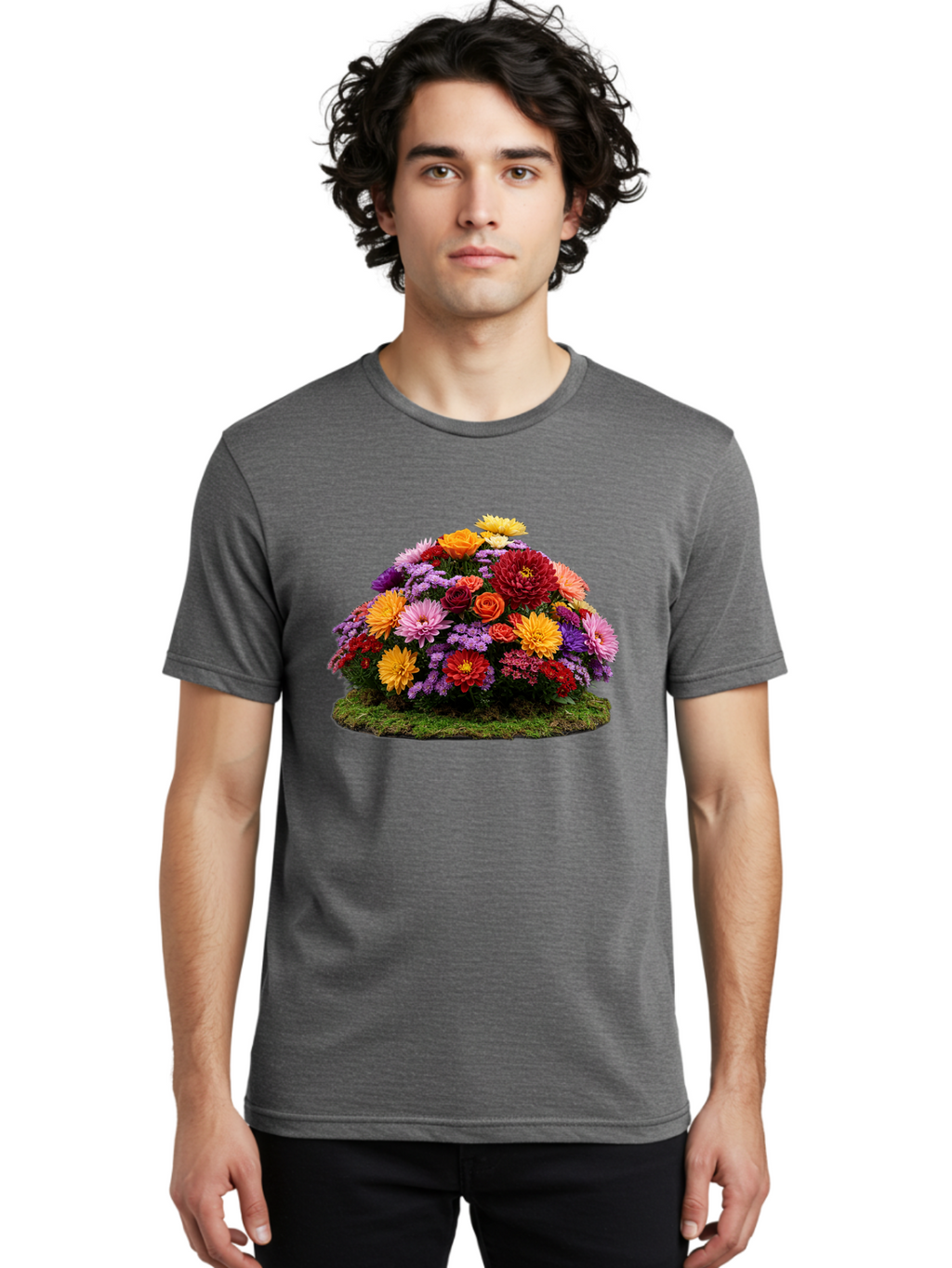 Flower-Arrangement Men'S Graphic Tee, 100% Cotton, Comfortable Casual Summer Wear, Machine Washable, Vintage Camera, Old Camera, Antique Camera, Black Camera, Classic Photography, Photography Equipment, Nostalgic Device, Film Camera, Bao431