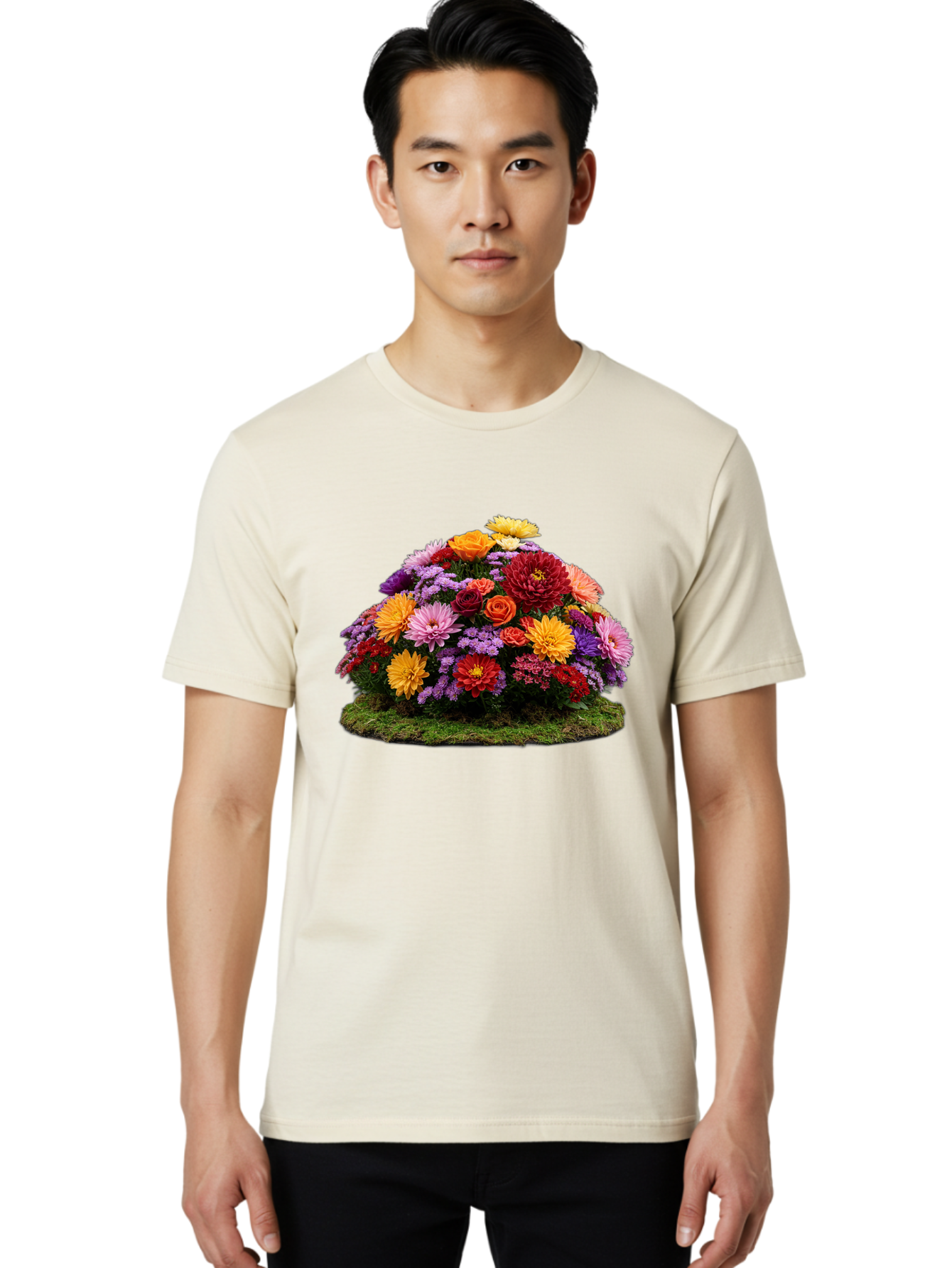 Flower-Arrangement Men'S Graphic Tee, 100% Cotton, Comfortable Casual Summer Wear, Machine Washable, Vintage Camera, Old Camera, Antique Camera, Black Camera, Classic Photography, Photography Equipment, Nostalgic Device, Film Camera, Bao431