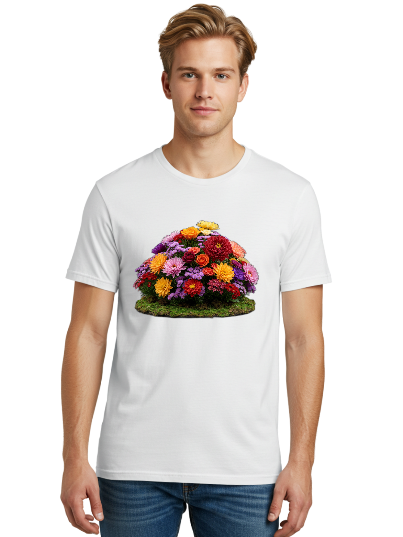 Flower-Arrangement Men'S Graphic Tee, 100% Cotton, Comfortable Casual Summer Wear, Machine Washable, Vintage Camera, Old Camera, Antique Camera, Black Camera, Classic Photography, Photography Equipment, Nostalgic Device, Film Camera, Bao431