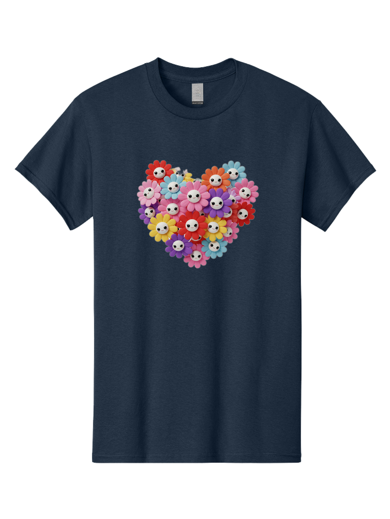 Flower-Faces-Heart Men'S Graphic Tee, 100% Cotton, Comfortable Casual Summer Wear, Machine Washable, Vintage Camera, Old Camera, Antique Camera, Black Camera, Classic Photography, Photography Equipment, Nostalgic Device, Film Camera, Bao432