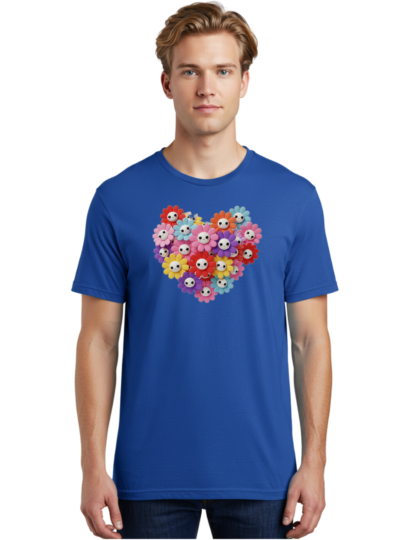 Flower-Faces-Heart Men'S Graphic Tee, 100% Cotton, Comfortable Casual Summer Wear, Machine Washable, Vintage Camera, Old Camera, Antique Camera, Black Camera, Classic Photography, Photography Equipment, Nostalgic Device, Film Camera, Bao432