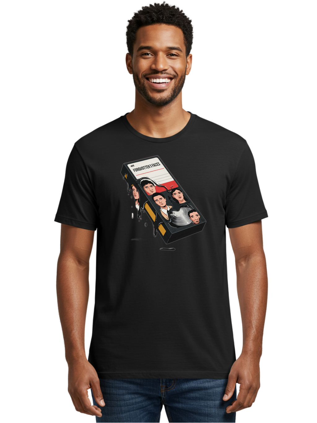 Forgotten-Faces Men'S Graphic Tee, 100% Cotton, Comfortable Casual Summer Wear, Machine Washable, Vintage Camera, Old Camera, Antique Camera, Black Camera, Classic Photography, Photography Equipment, Nostalgic Device, Film Camera, Camera Art Bao436