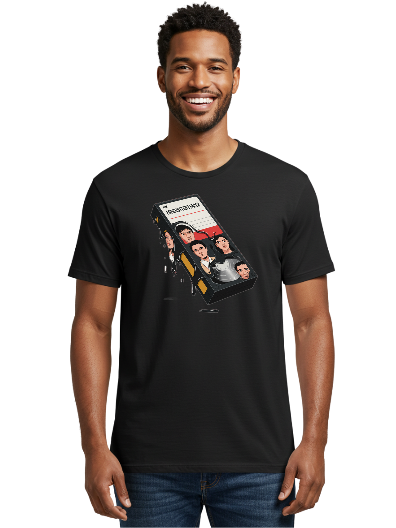 Forgotten-Faces Men'S Graphic Tee, 100% Cotton, Comfortable Casual Summer Wear, Machine Washable, Vintage Camera, Old Camera, Antique Camera, Black Camera, Classic Photography, Photography Equipment, Nostalgic Device, Film Camera, Camera Art Bao436