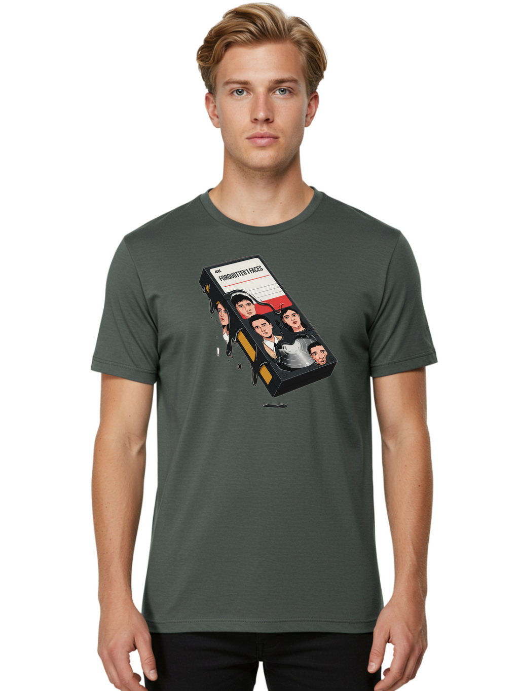 Forgotten-Faces Men'S Graphic Tee, 100% Cotton, Comfortable Casual Summer Wear, Machine Washable, Vintage Camera, Old Camera, Antique Camera, Black Camera, Classic Photography, Photography Equipment, Nostalgic Device, Film Camera, Camera Art Bao436